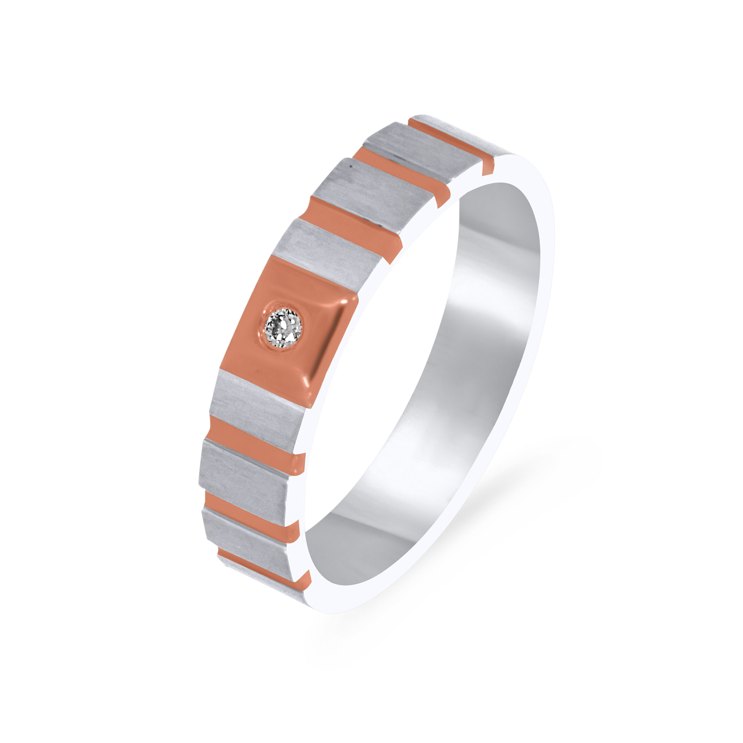  Journey to Shine Platinum Band Ring - Senco Gold and Diamonds