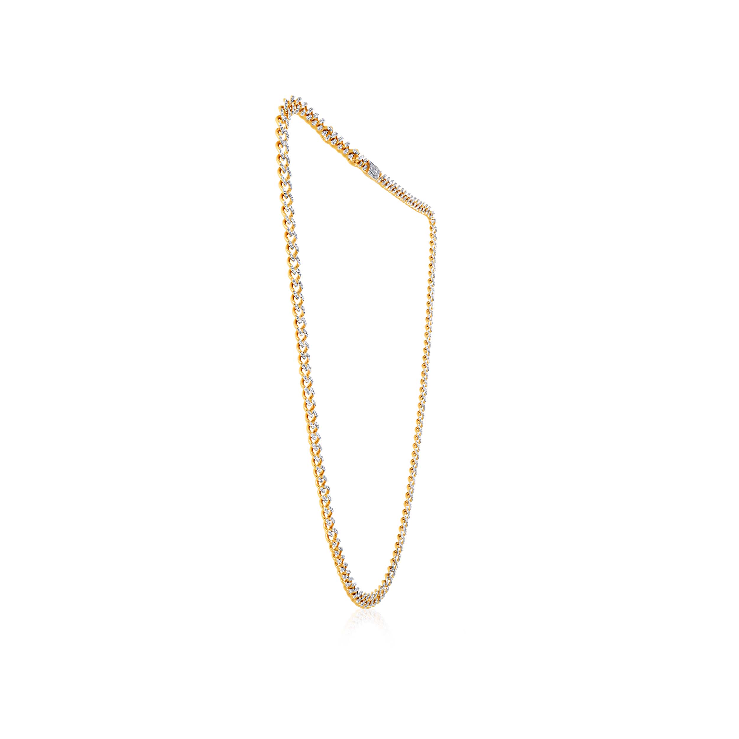 Overlapping Radiance Unisex Diamond Chain - Senco Gold and Diamonds