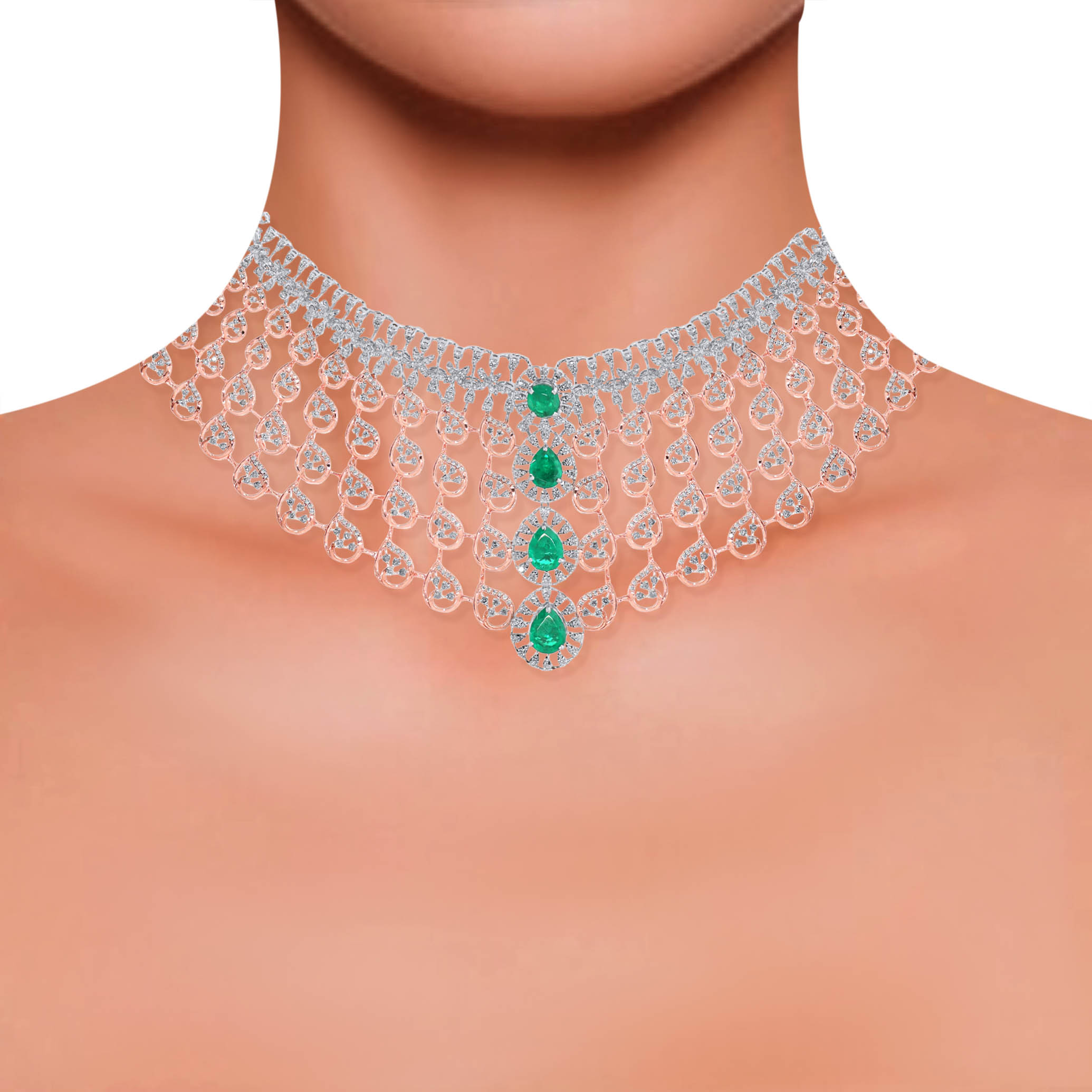 Imperial Grace Diamond Choker Necklace - Senco Gold and Diamonds