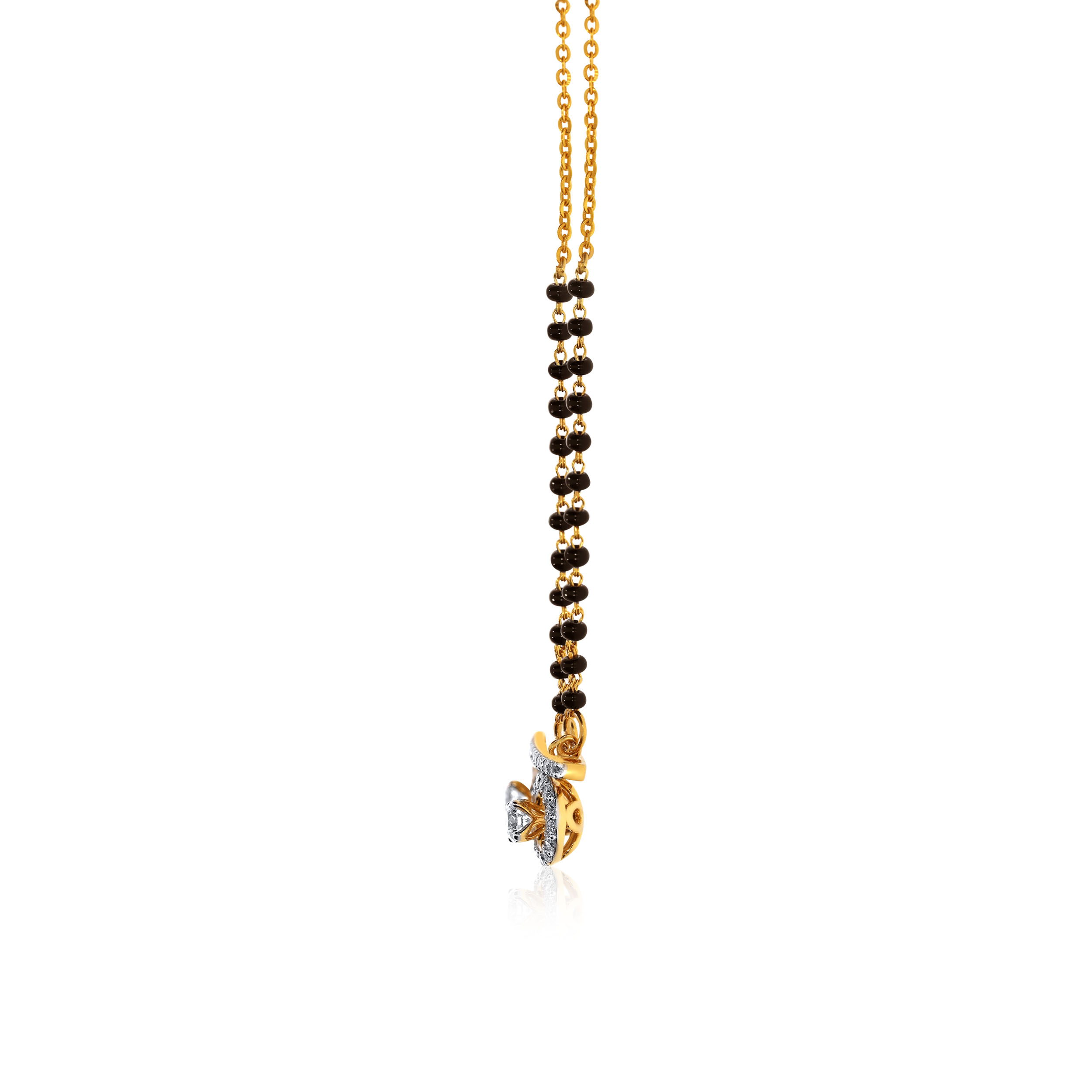 Soul Connection Solitaire Mangalsutra - Senco Gold and Diamonds