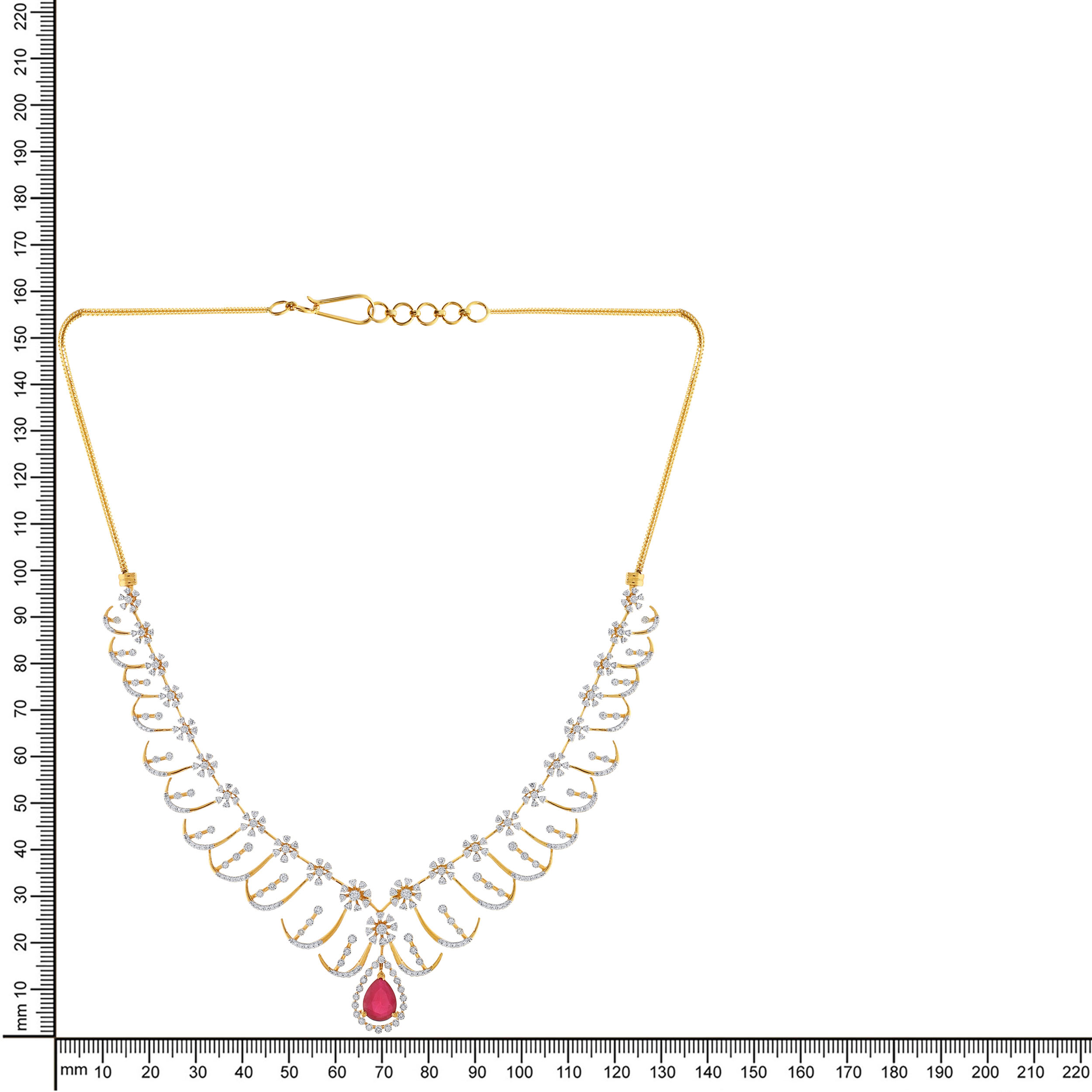 Bloomed Opulence Diamond Necklace - Senco Gold and Diamonds