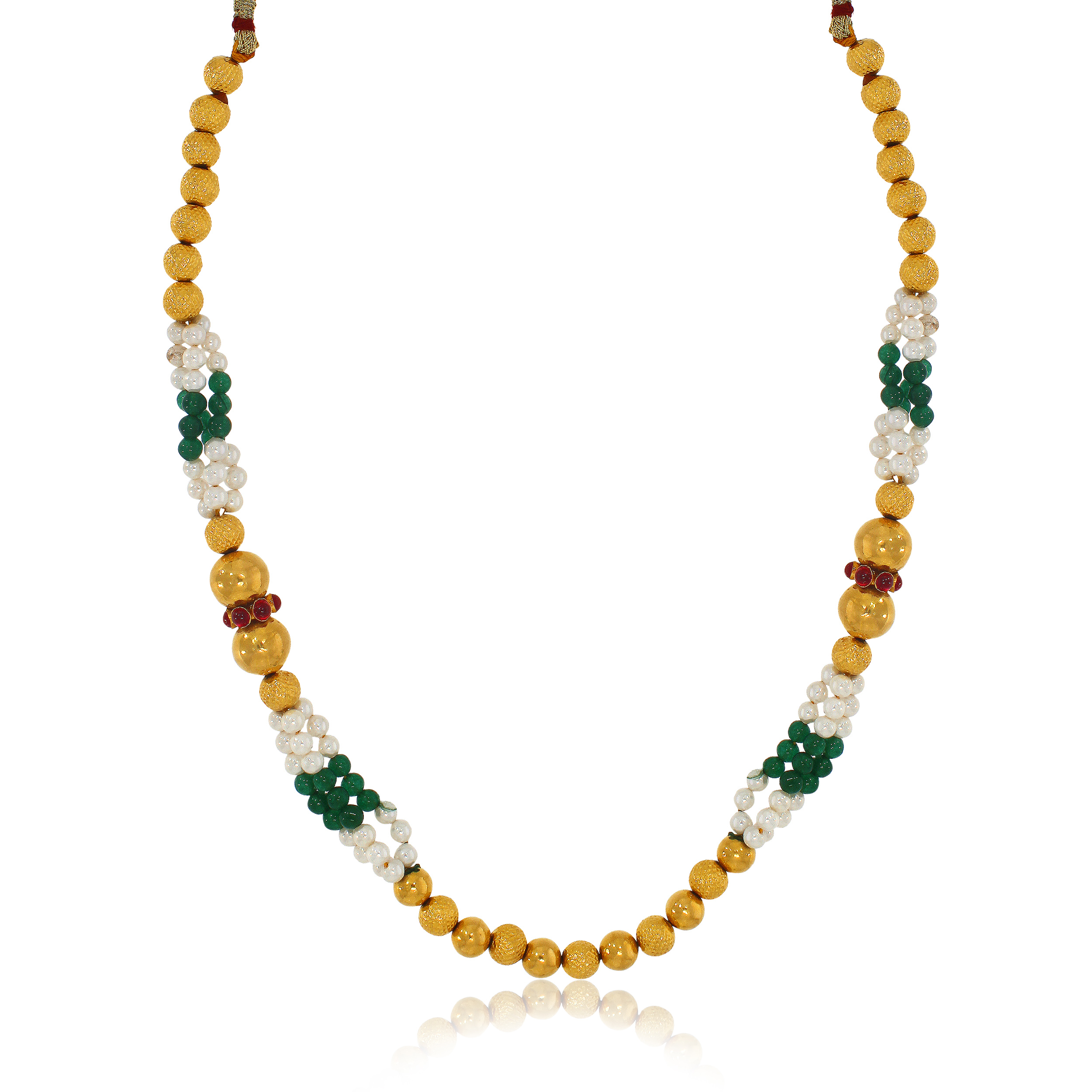 Traditional Gold Tushi Necklace - Senco Gold and Diamonds