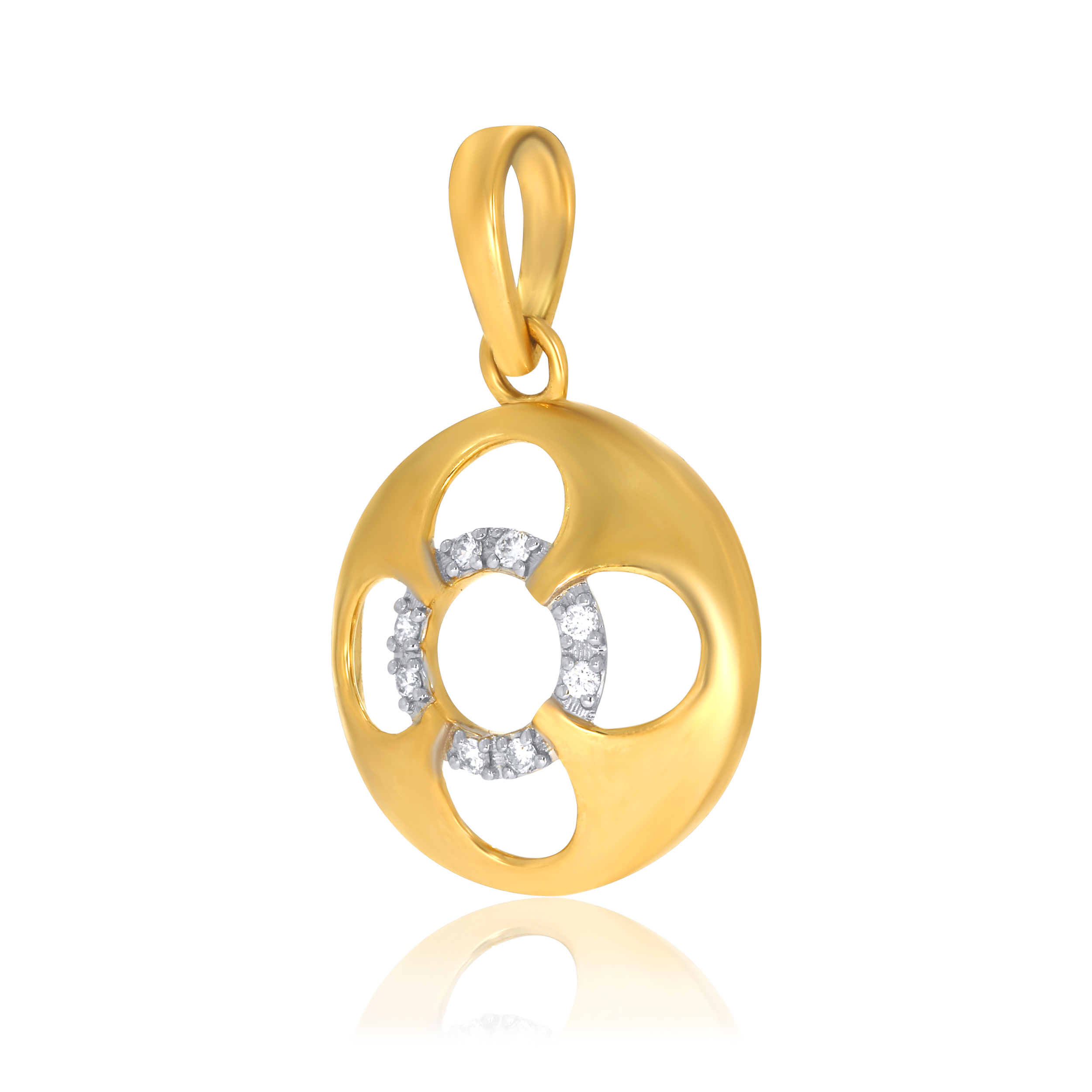 Circlet Bloom Diamond Pendant - Senco Gold and Diamonds