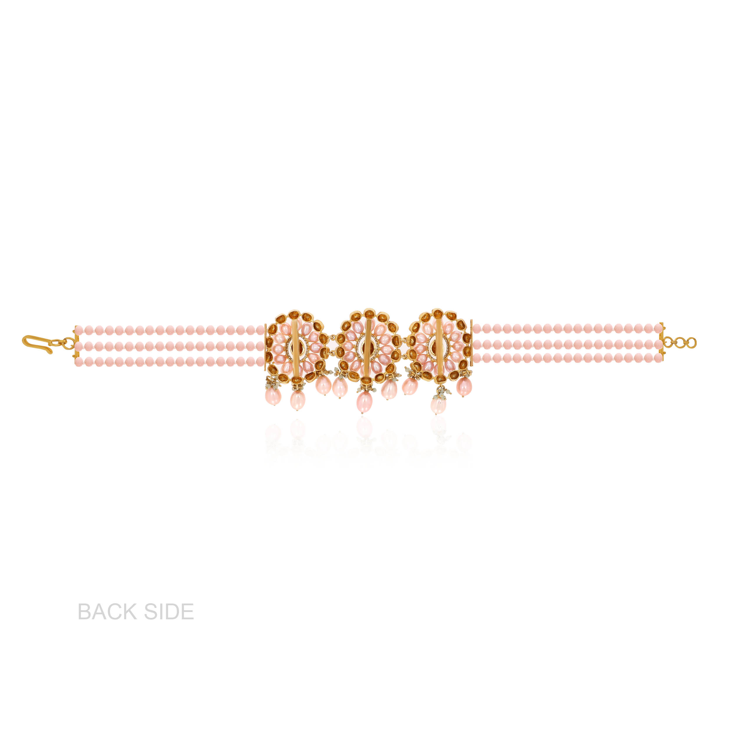Royal Blush Polki Diamond Choker - Senco Gold and Diamonds