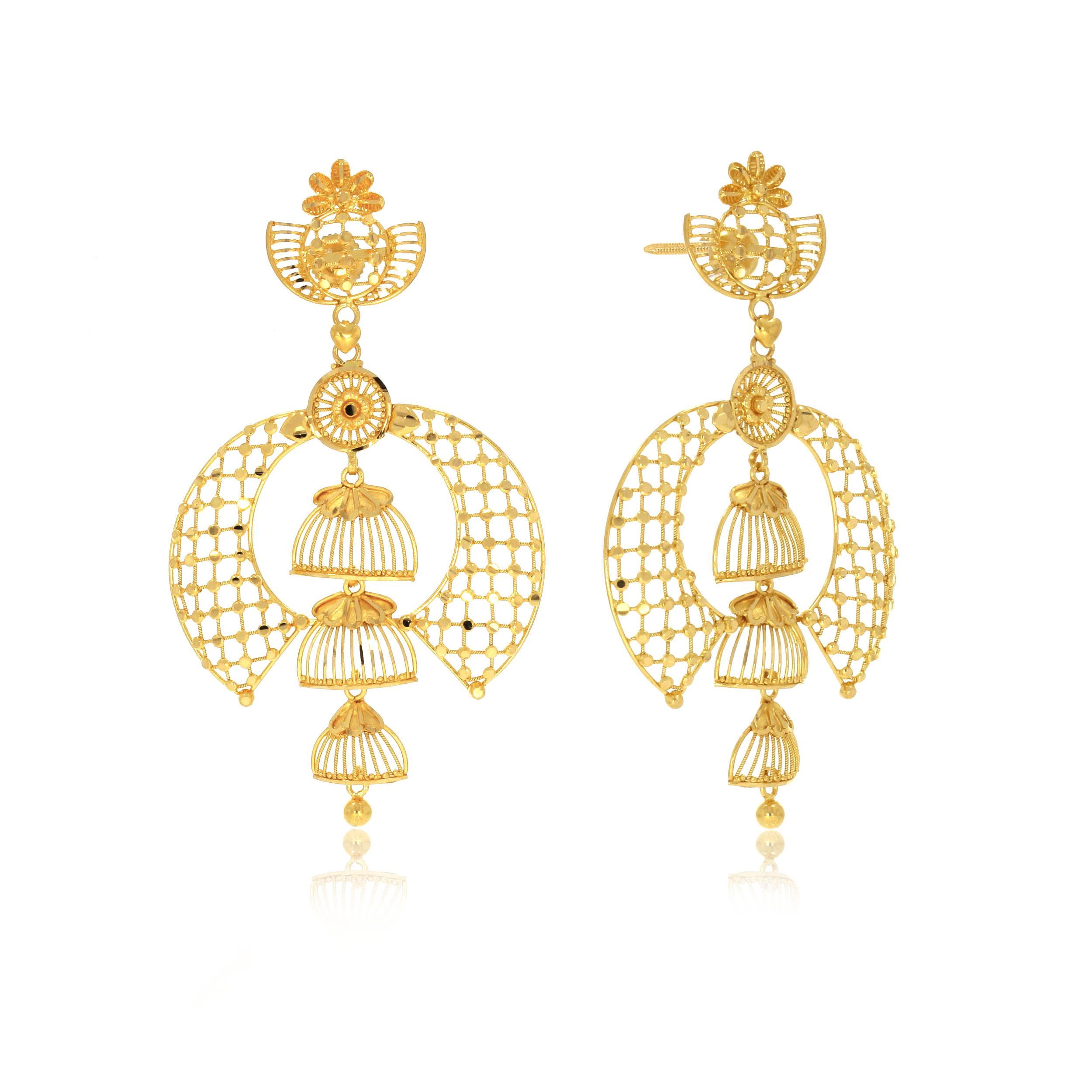 Traditional Allure Gold Earrings - Senco Gold and Diamonds