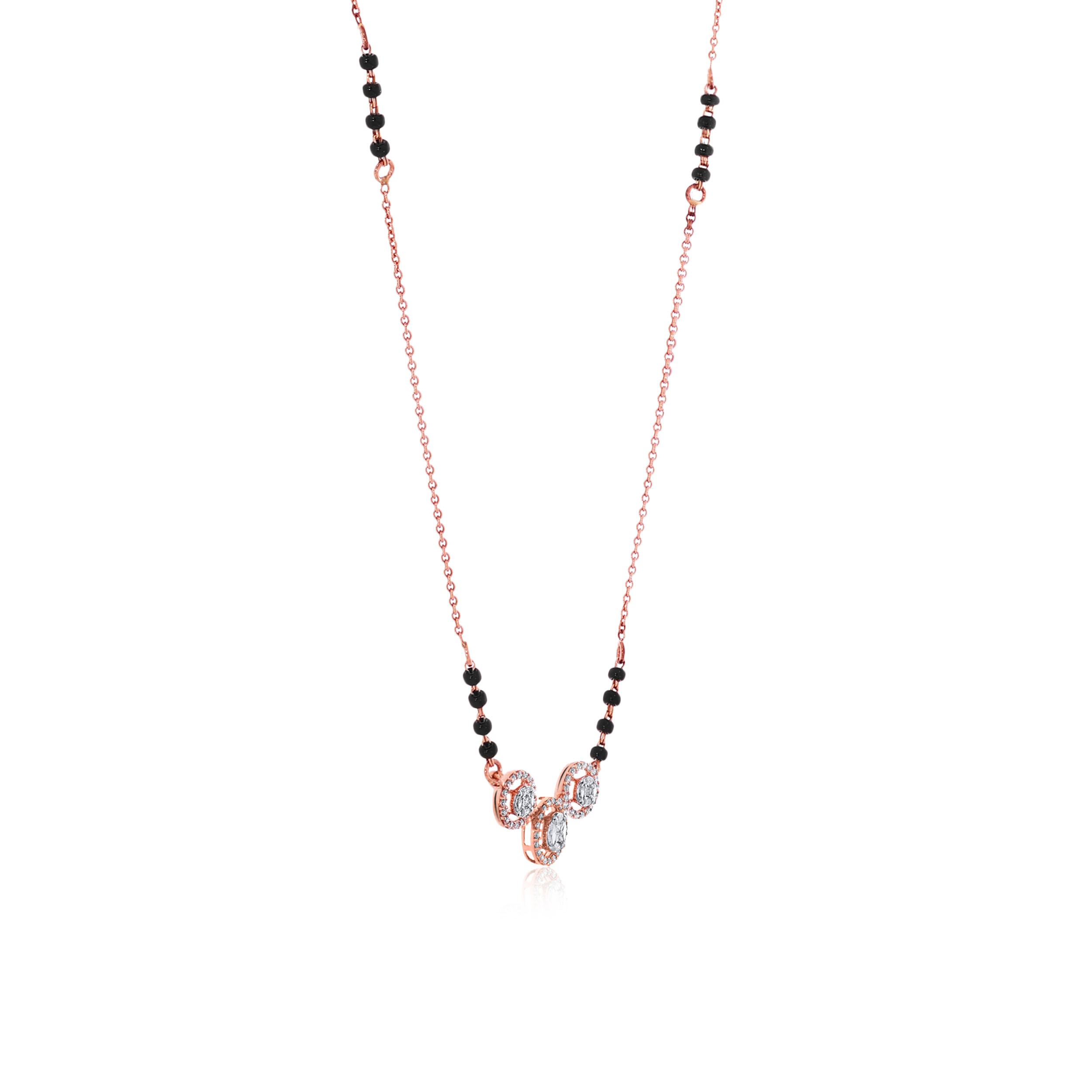 Spherical Connect Diamond Mangalsutra - Senco Gold and Diamonds