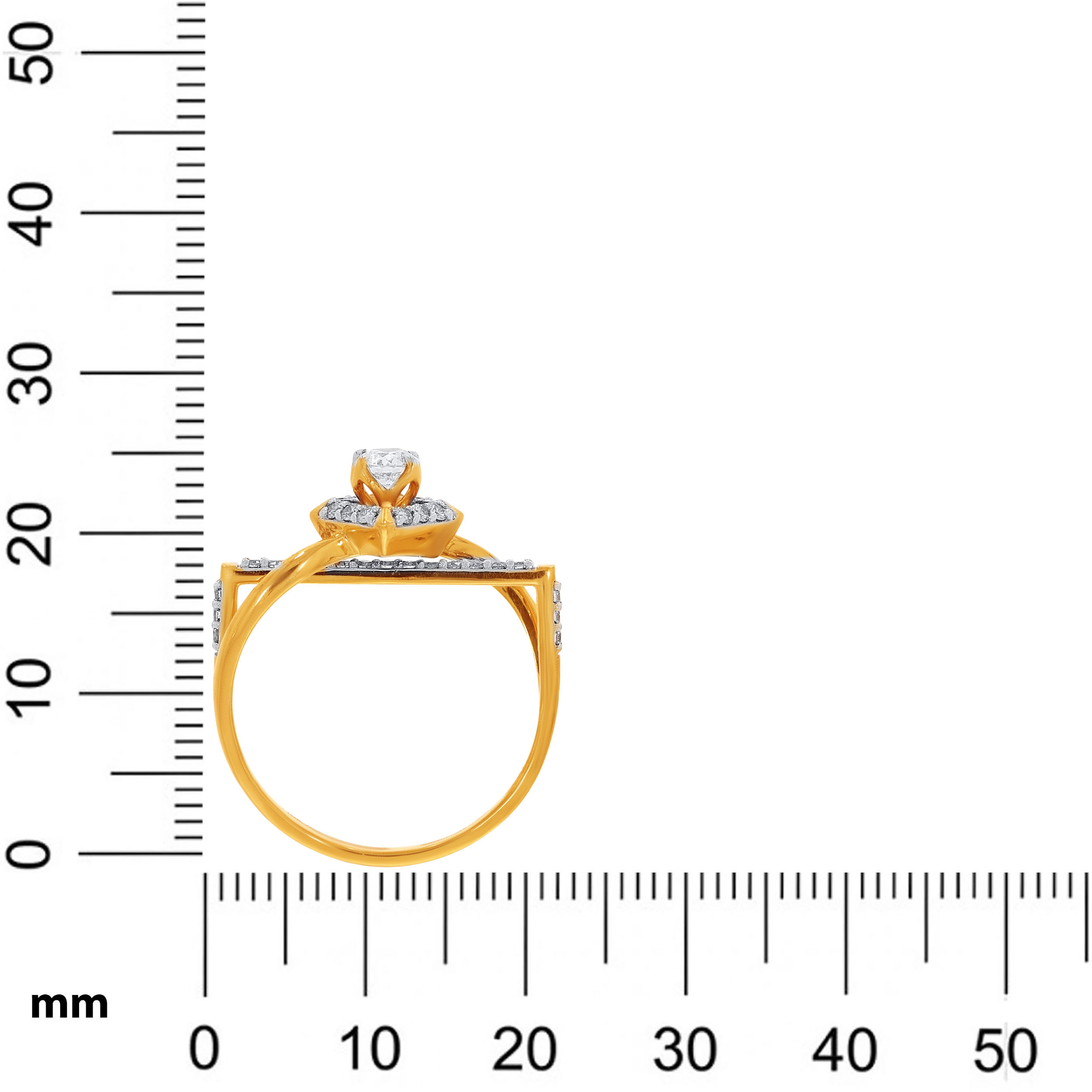 Floral Embrace Solitaire Ring - Senco Gold and Diamonds