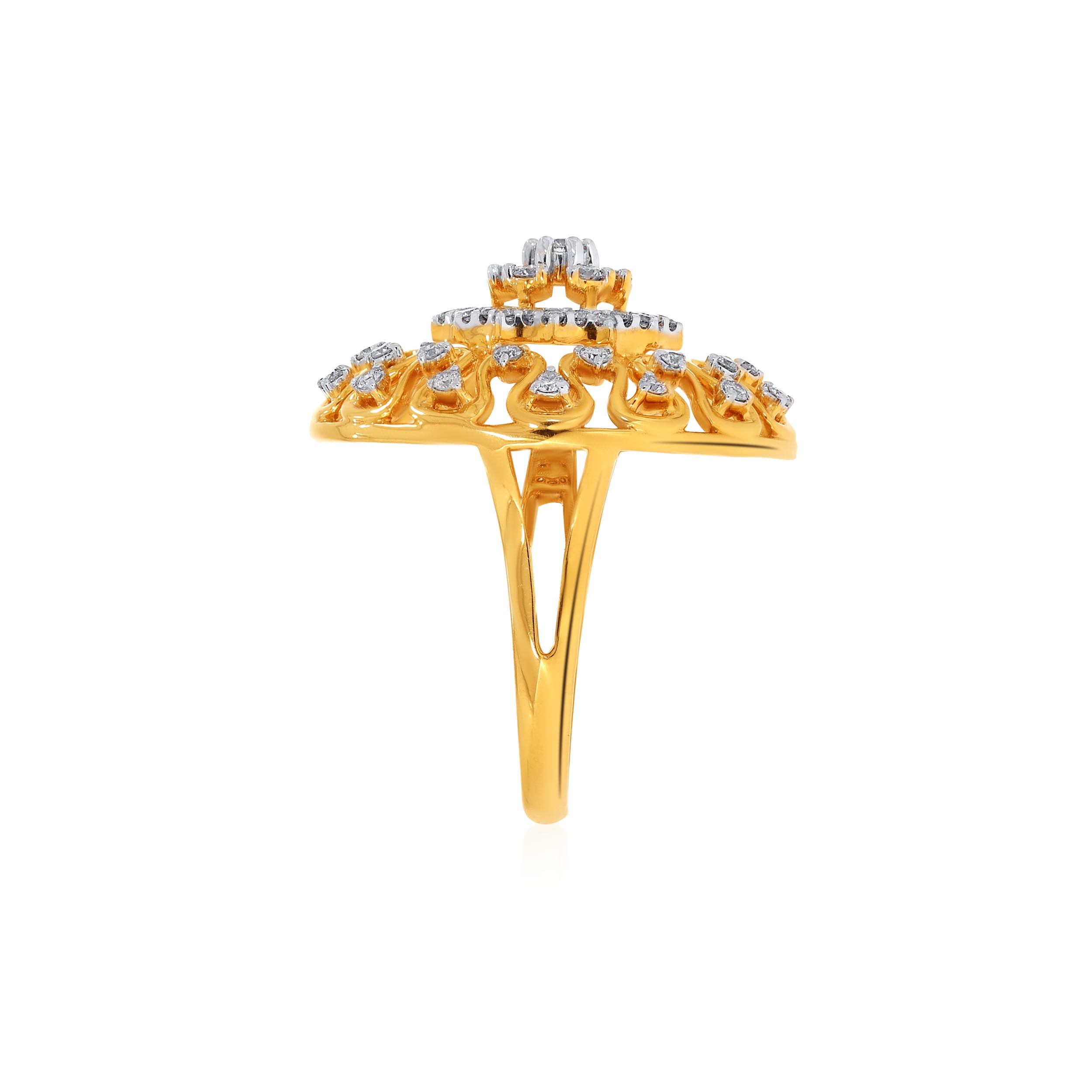 Successive Waves Diamond Ring - Senco Gold and Diamonds