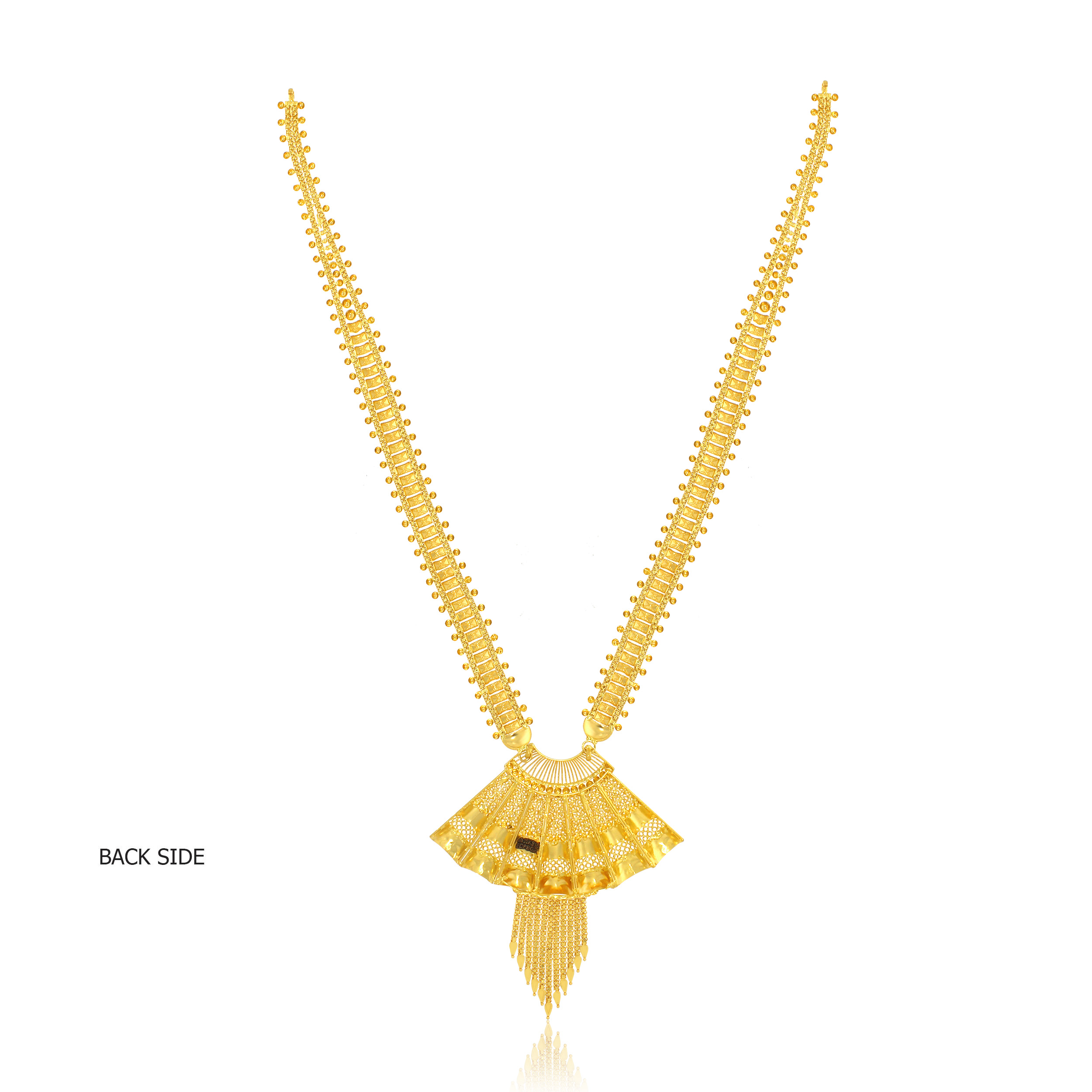 Ruffle Shell Gold Necklace - Senco Gold and Diamonds