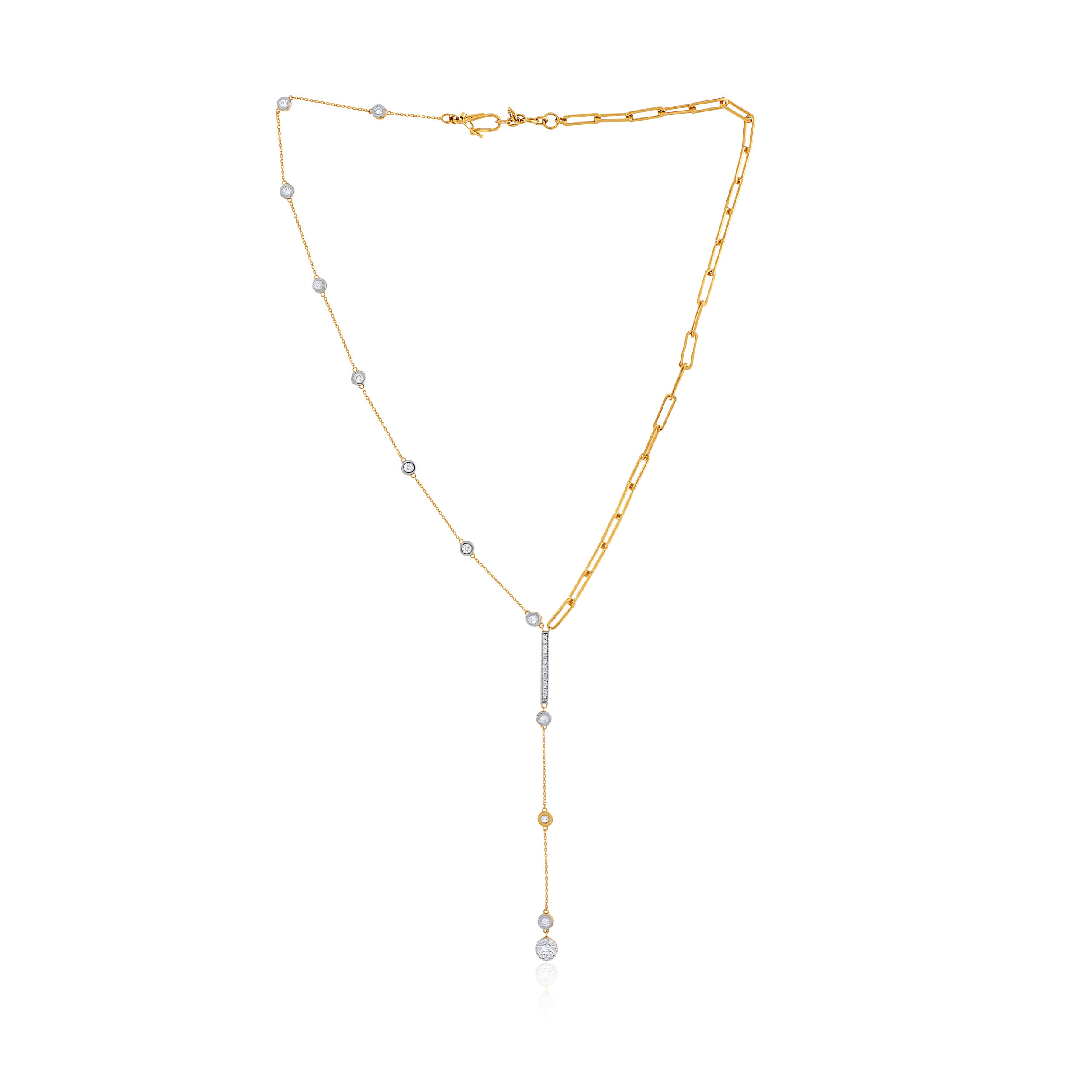 Fashionable Drops Diamond Necklace - Senco Gold and Diamonds