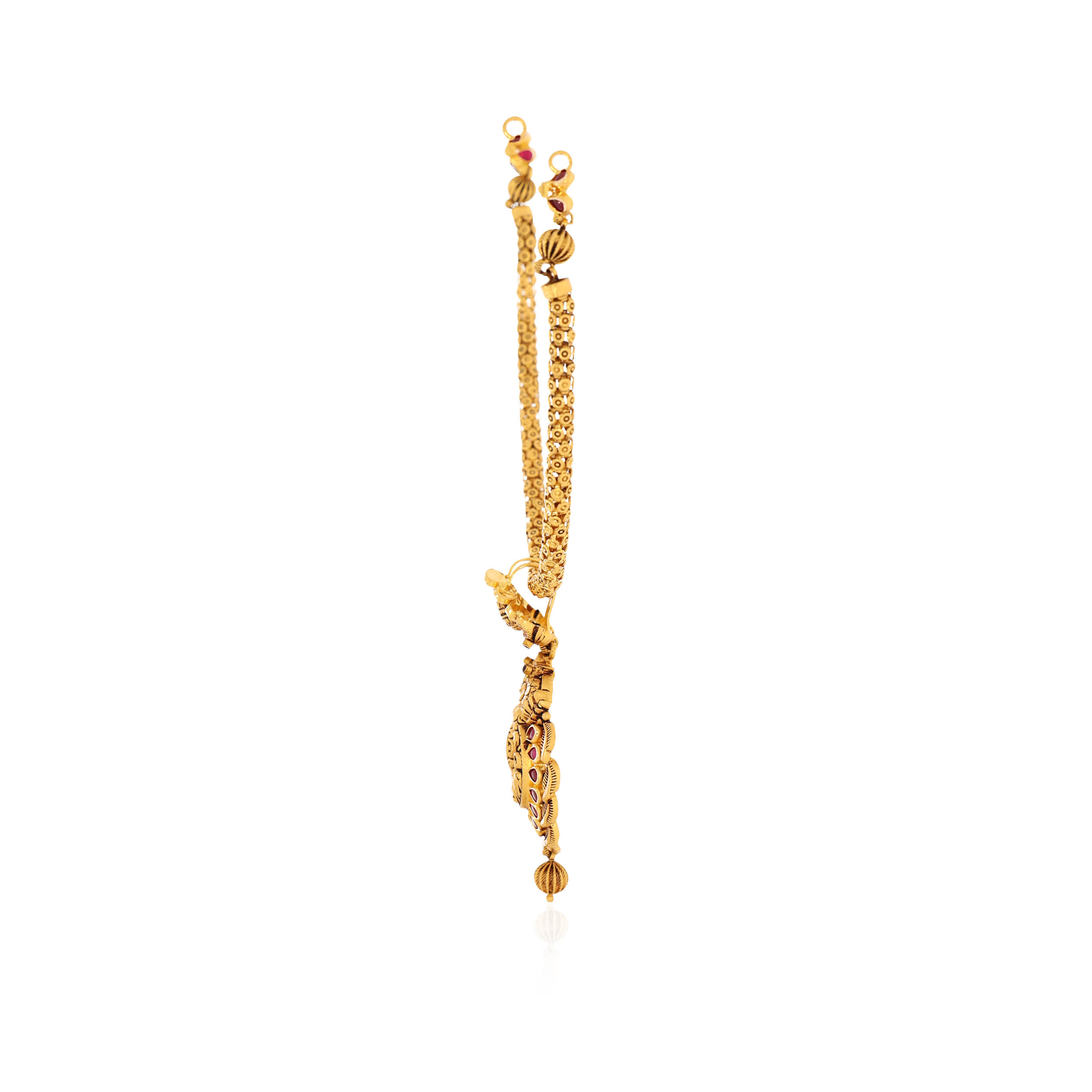 Vivid Nakshi Antique Gold Necklace - Senco Gold and Diamonds