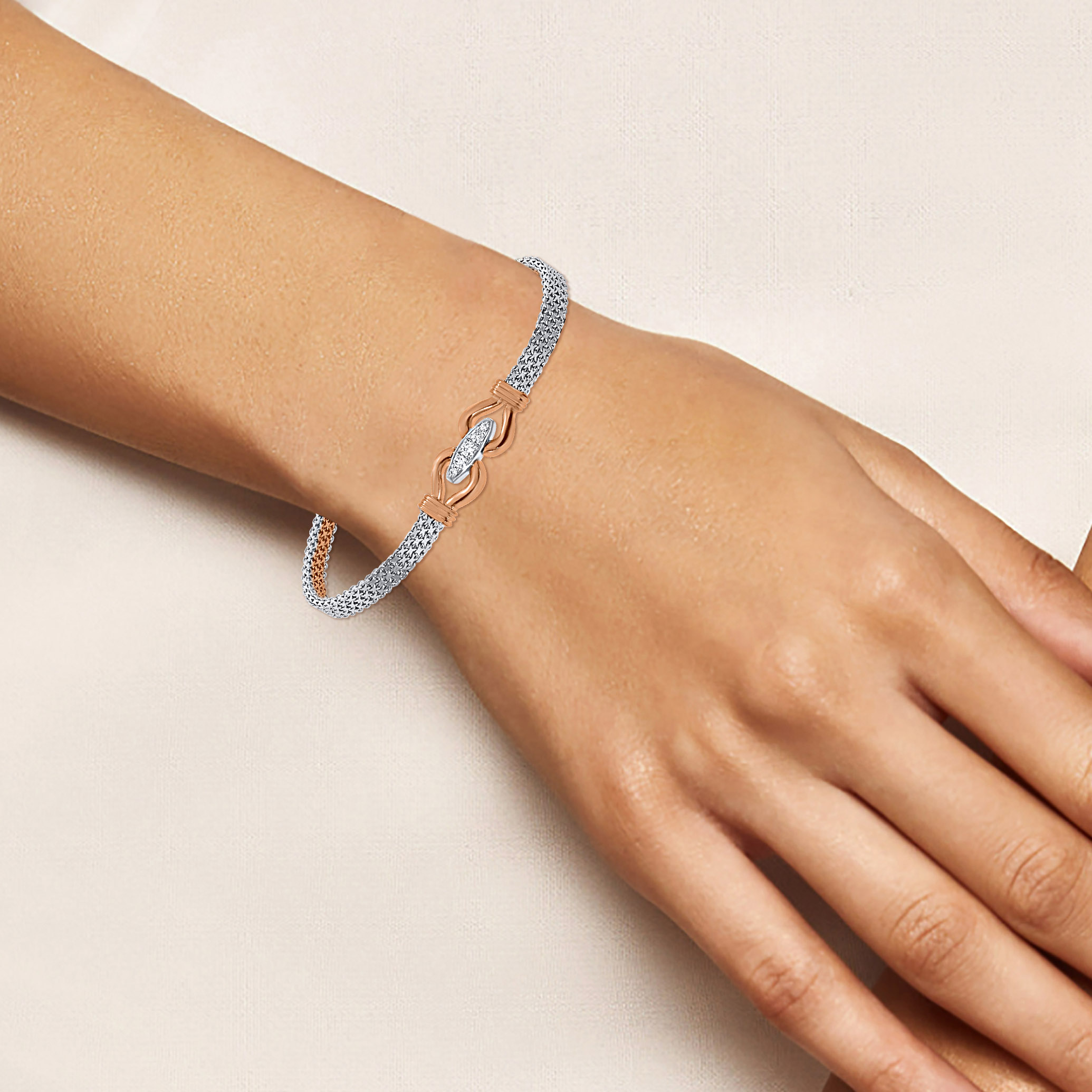 Glimmering Spirit Platinum Diamond Bracelet - Senco Gold and Diamonds