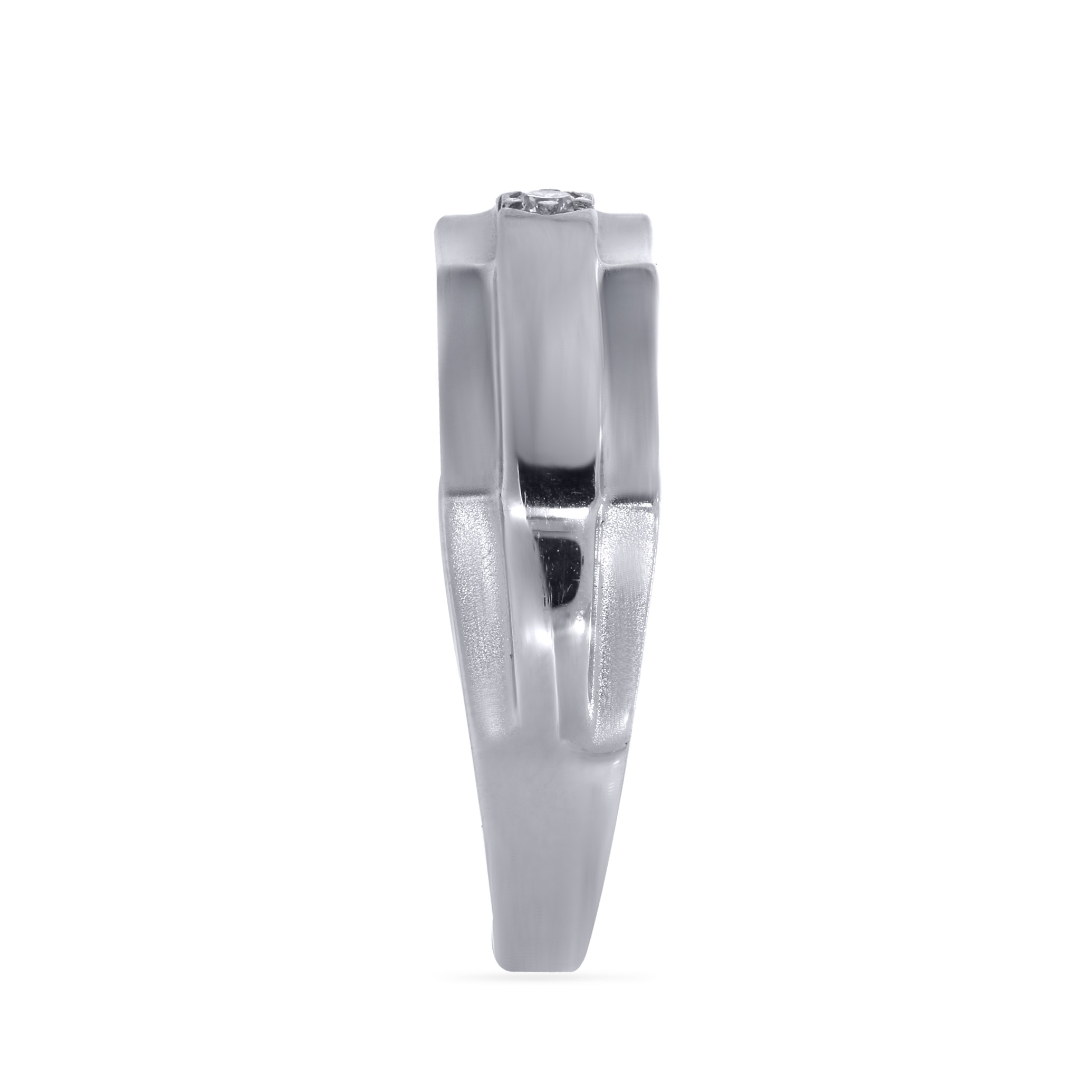 Curvy Masculine Splendor Platinum Ring - Senco Gold and Diamonds