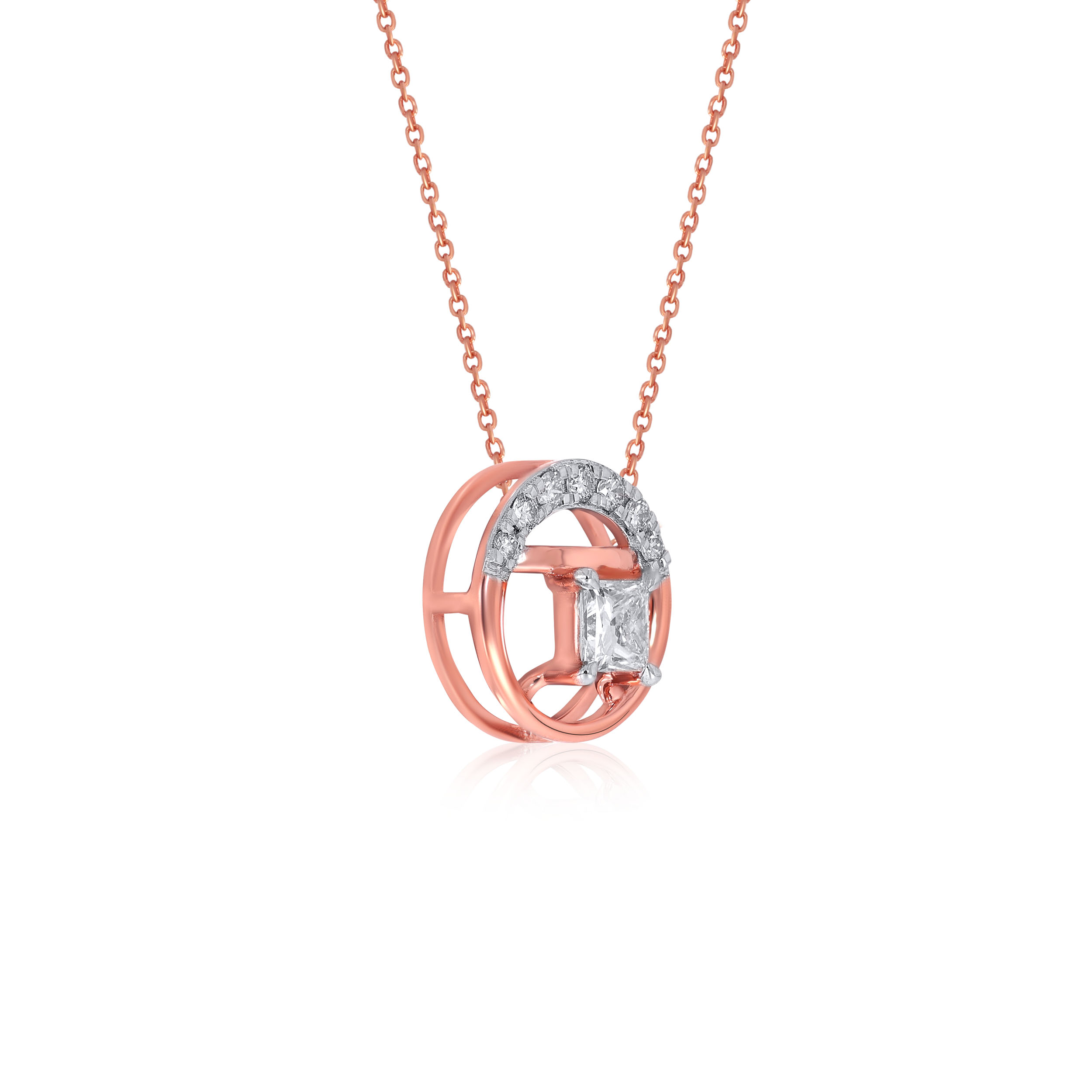 Calm and Radiant Solitaire Pendant - Senco Gold and Diamonds
