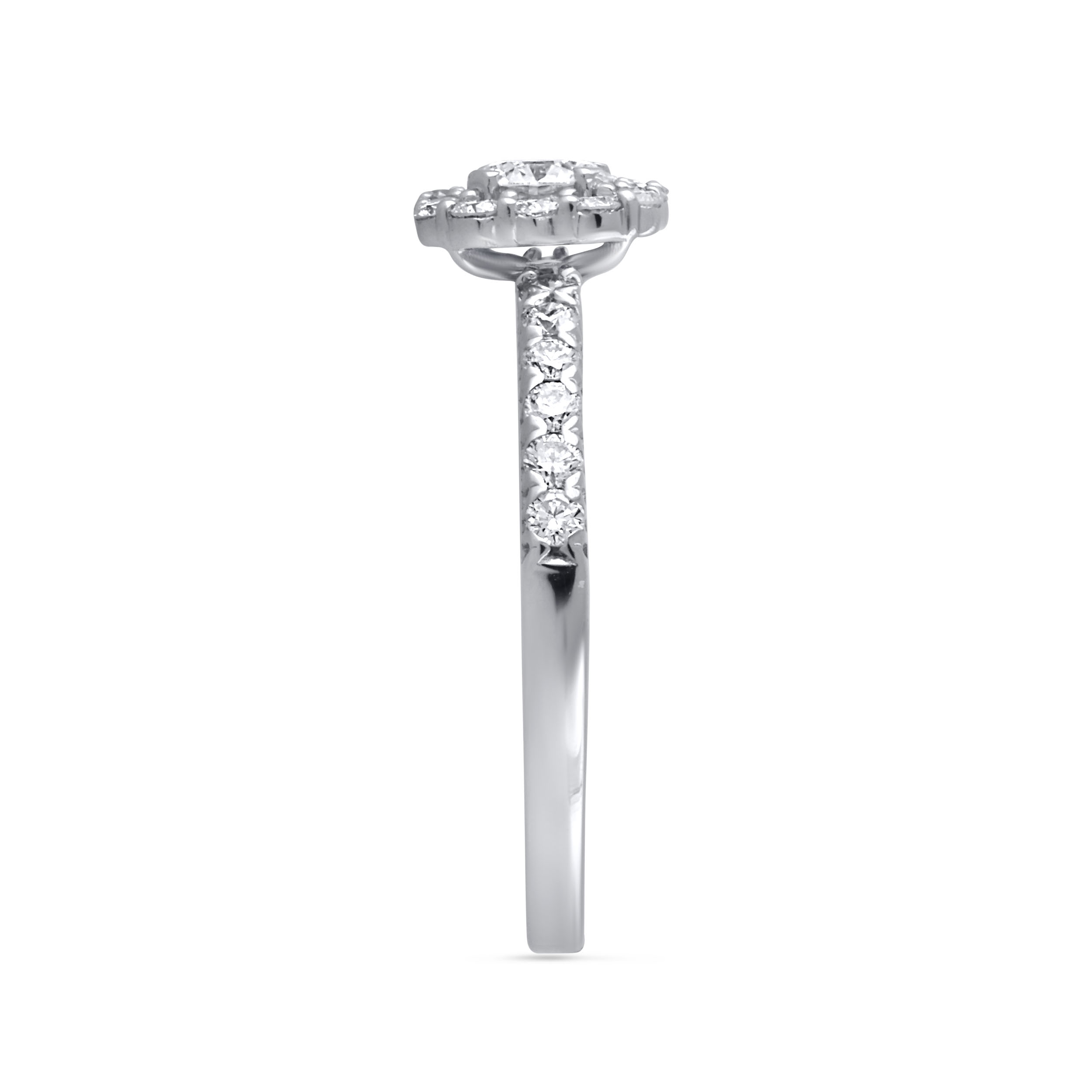 Princess Shine Galore Platinum Ring - Senco Gold and Diamonds