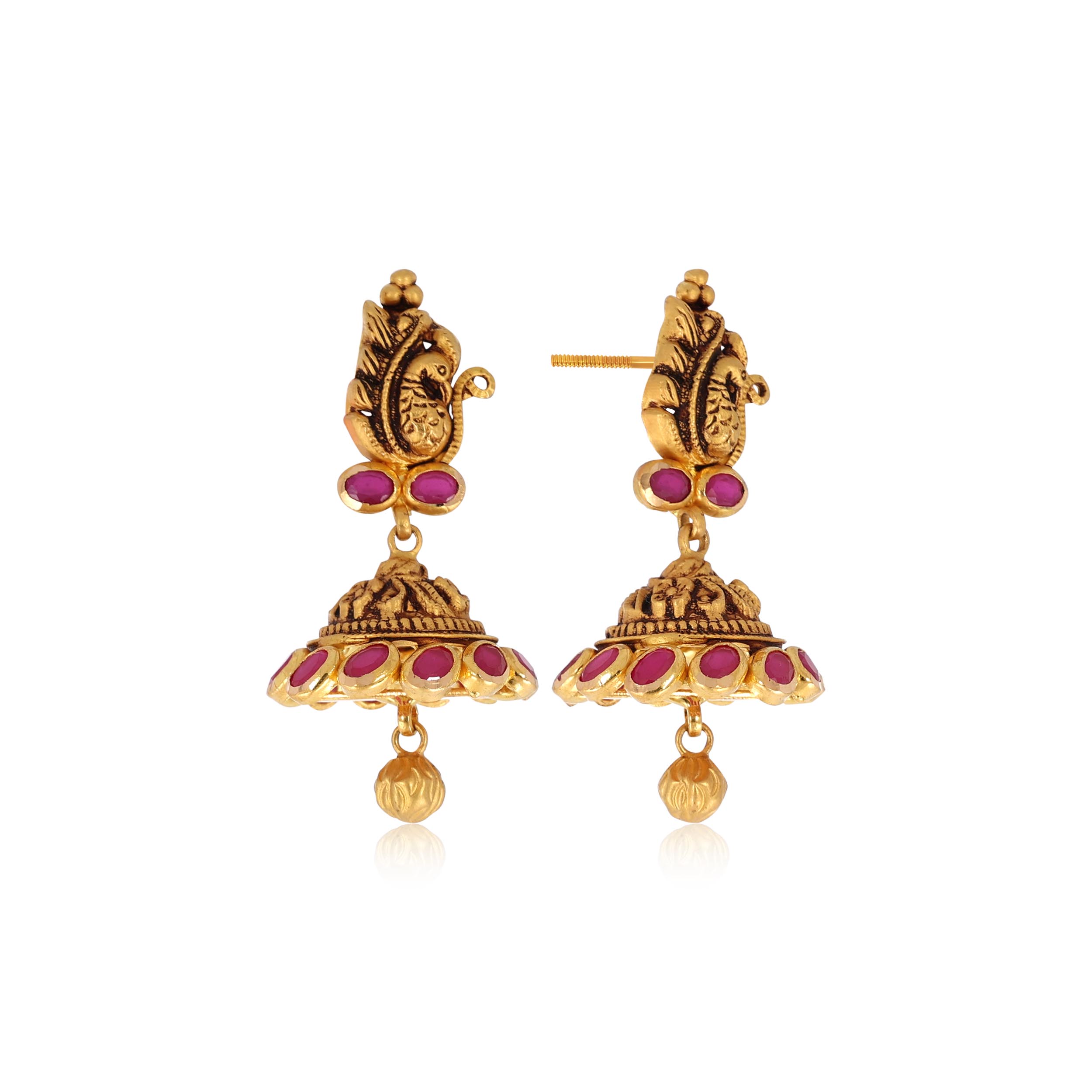 Gold jhumka for baby on sale girl