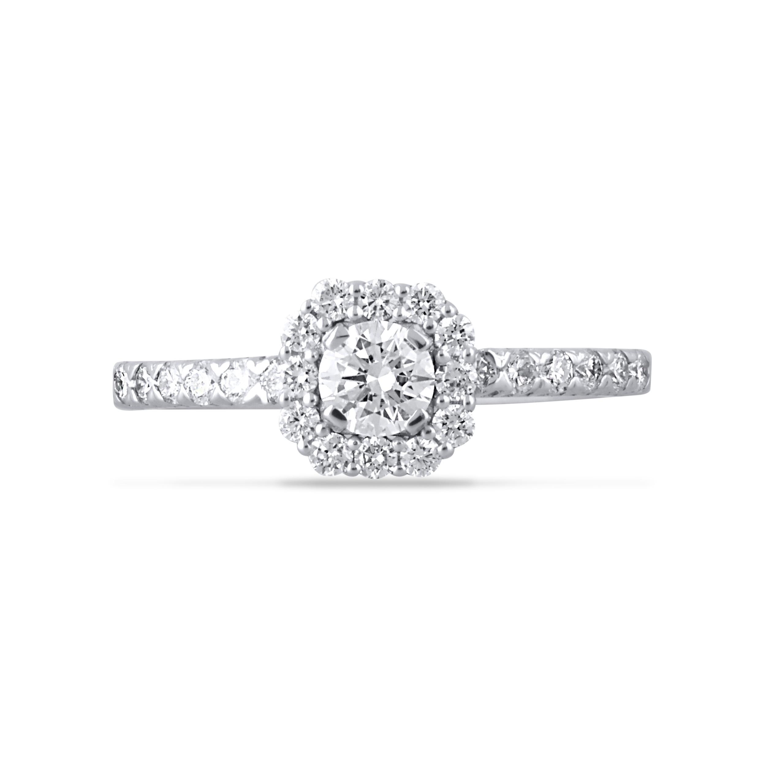 Princess Shine Galore Platinum Ring - Senco Gold and Diamonds