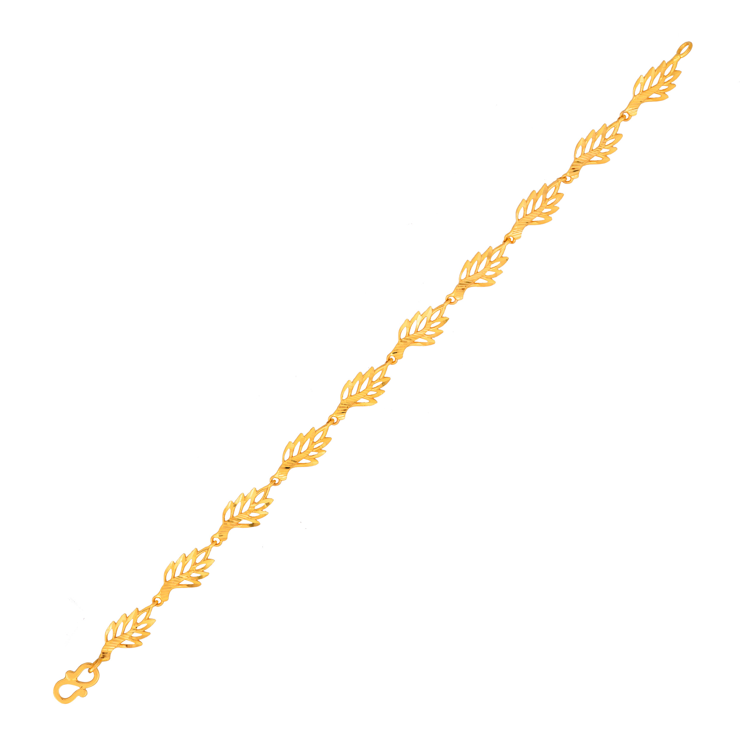 Leaftlet Array Gold Bracelet - Senco Gold and Diamonds