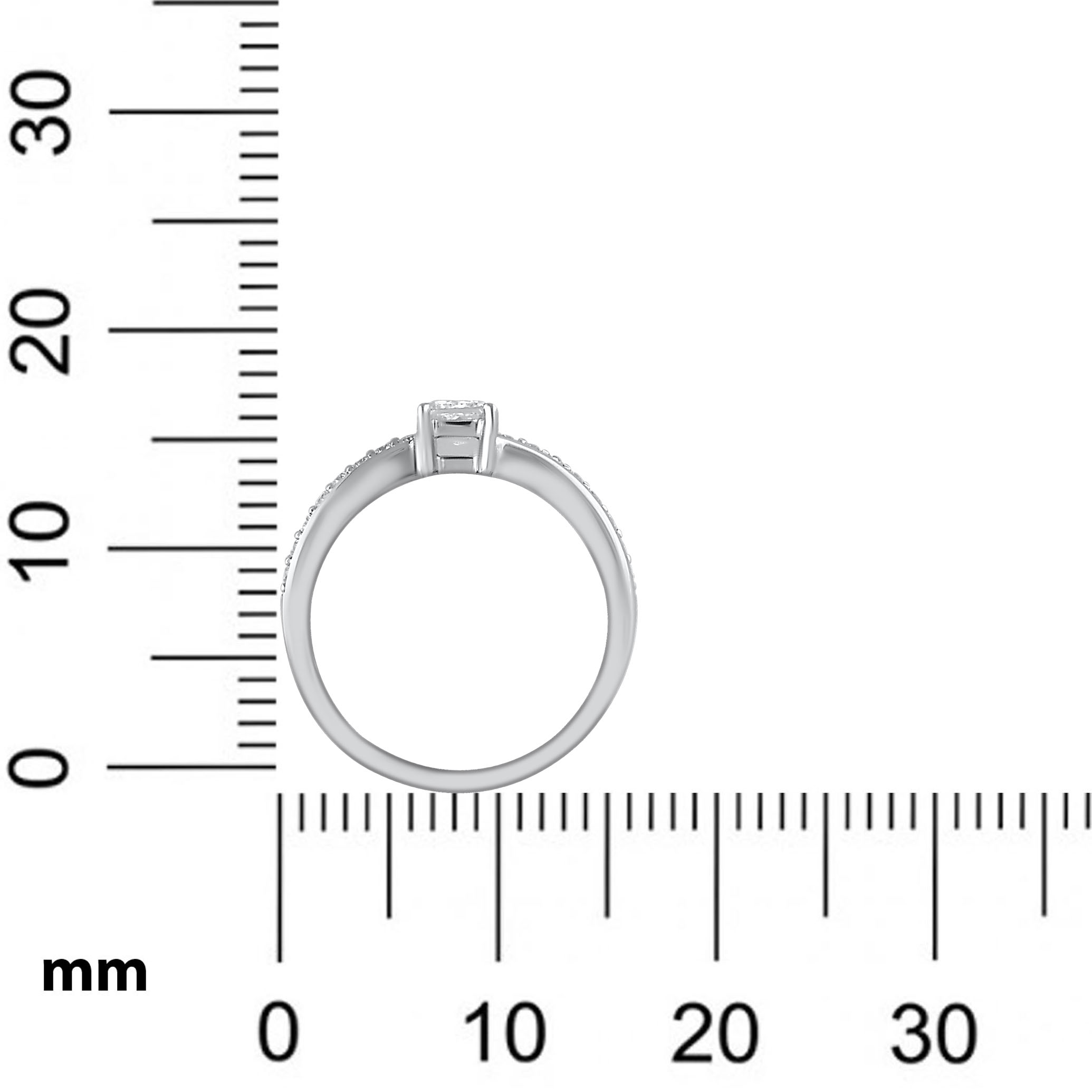 Sparkling Box Platinum Ring - Senco Gold and Diamonds