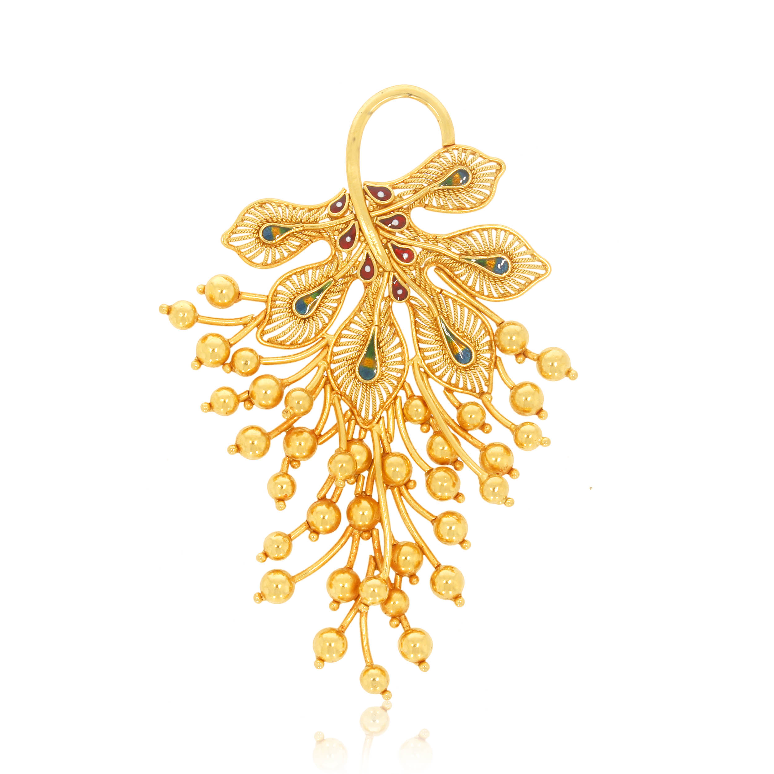 Splendid Plumes Gold Pendant - Senco Gold and Diamonds