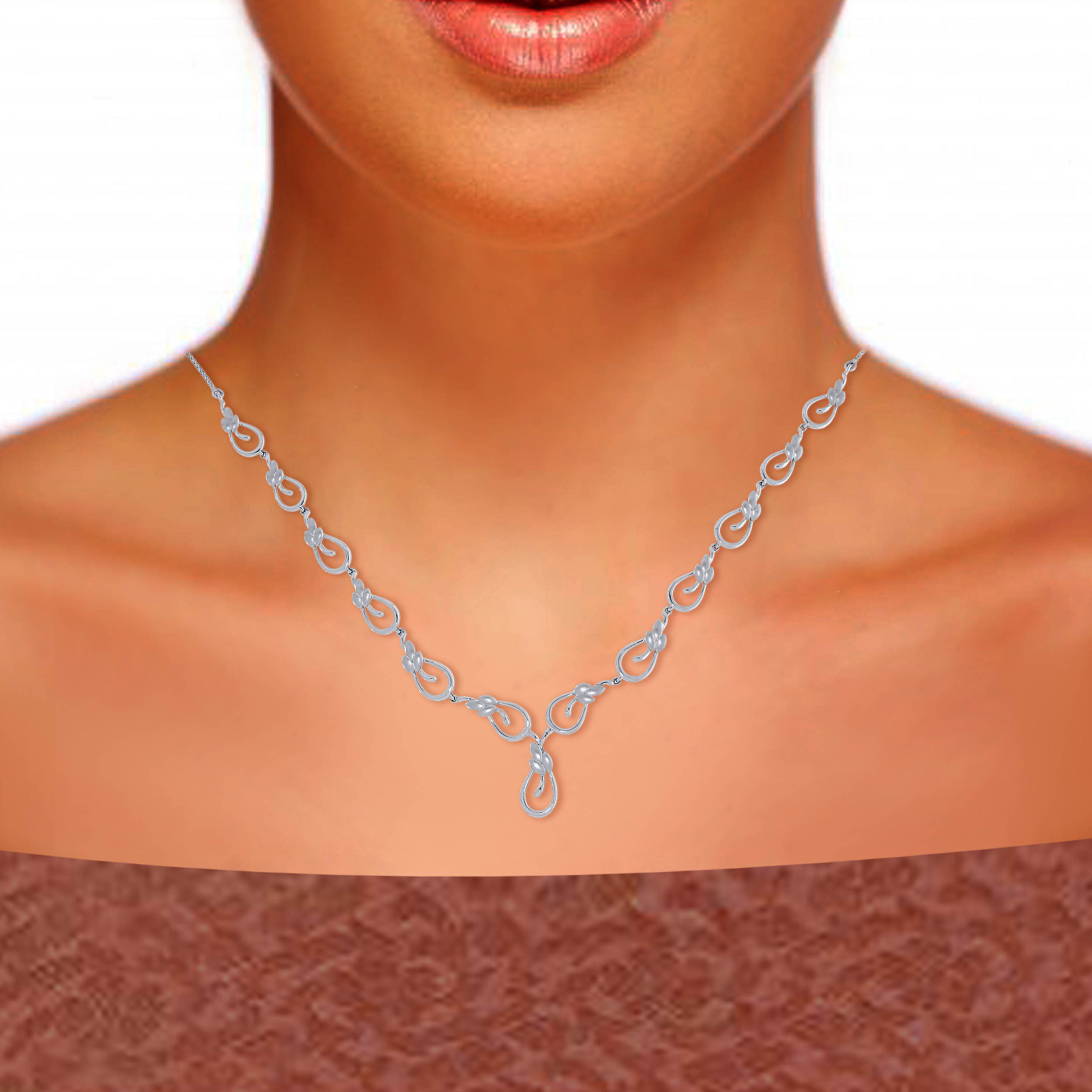 Platinum Vogue Necklace - Senco Gold and Diamonds