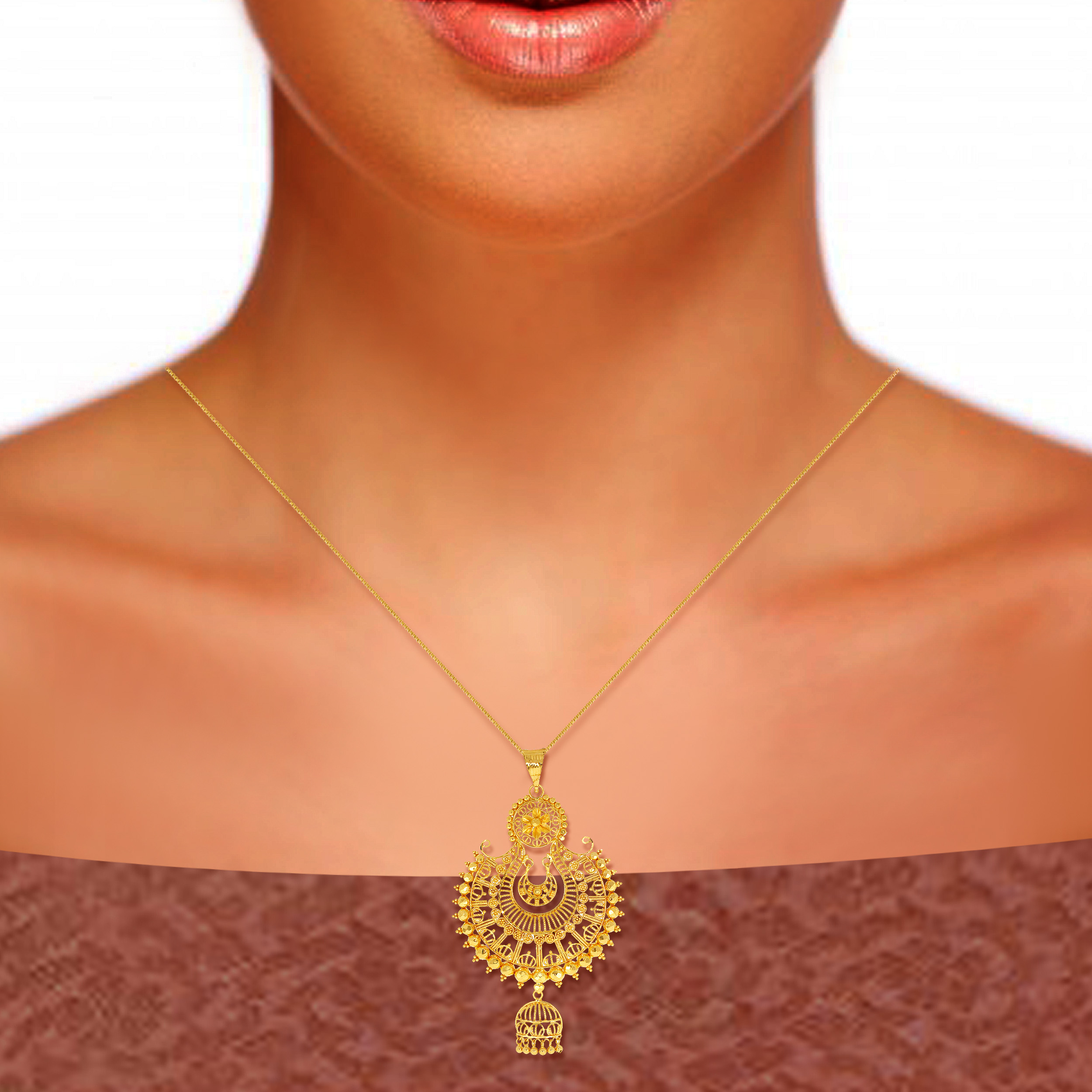 Aesthetic Appeal Gold Pendant - Senco Gold and Diamonds