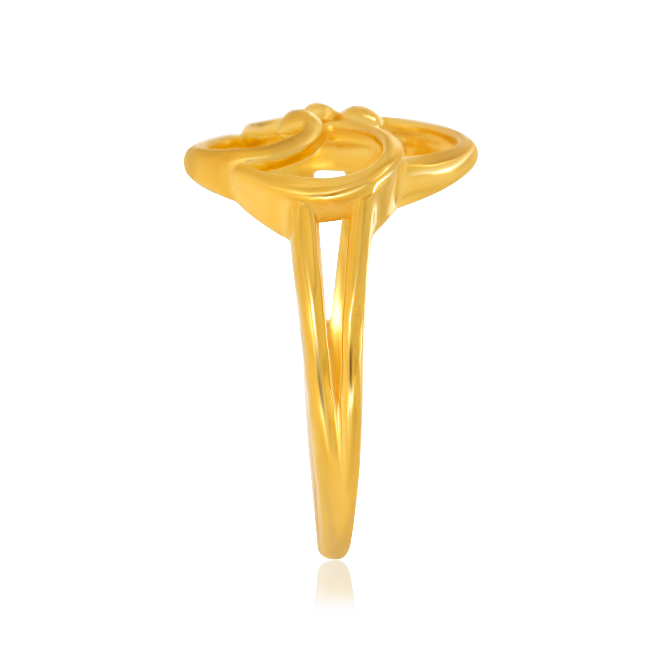 Lopping Petals Gold Ring - Senco Gold and Diamonds
