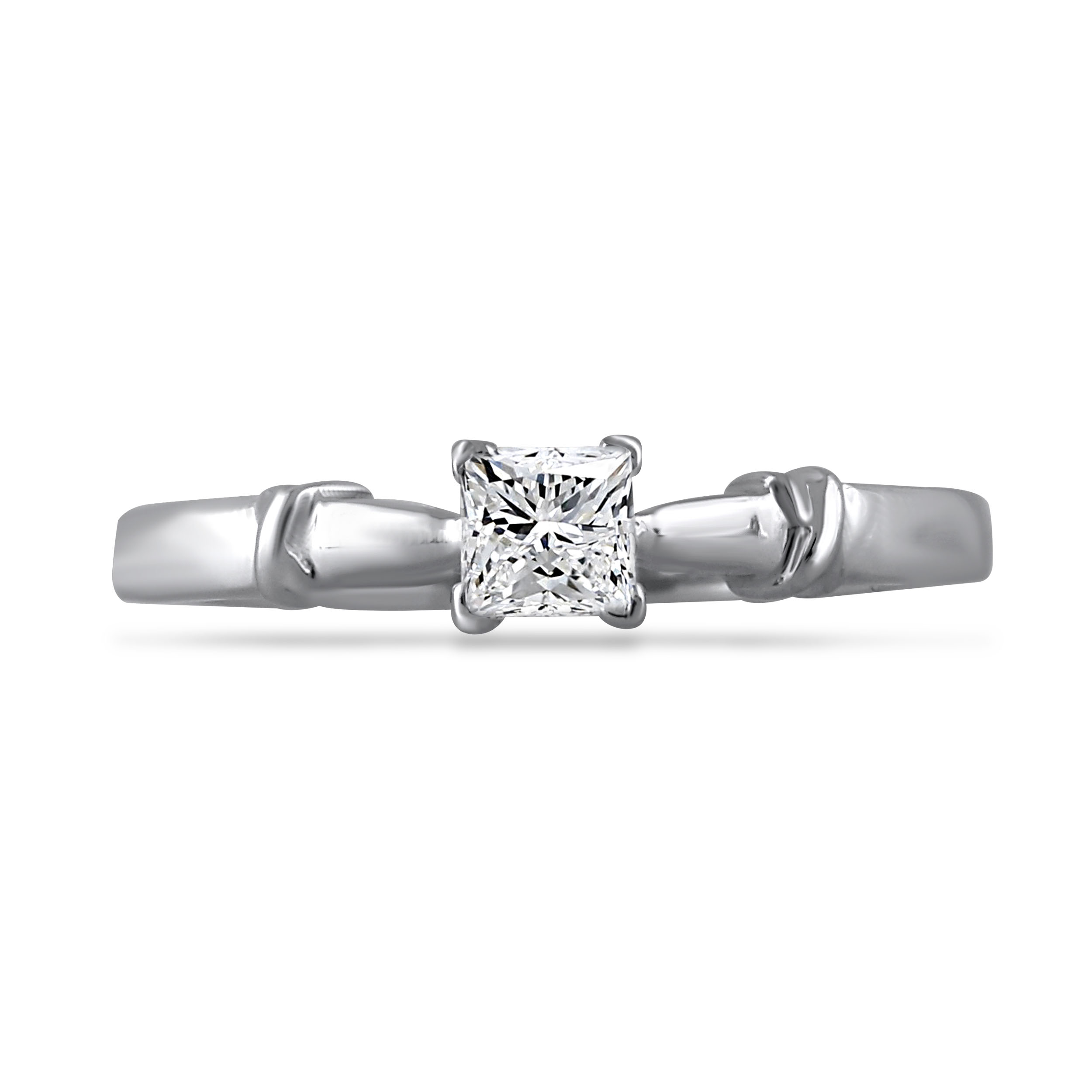 Touch and Pinch Platinum Ring - Senco Gold and Diamonds