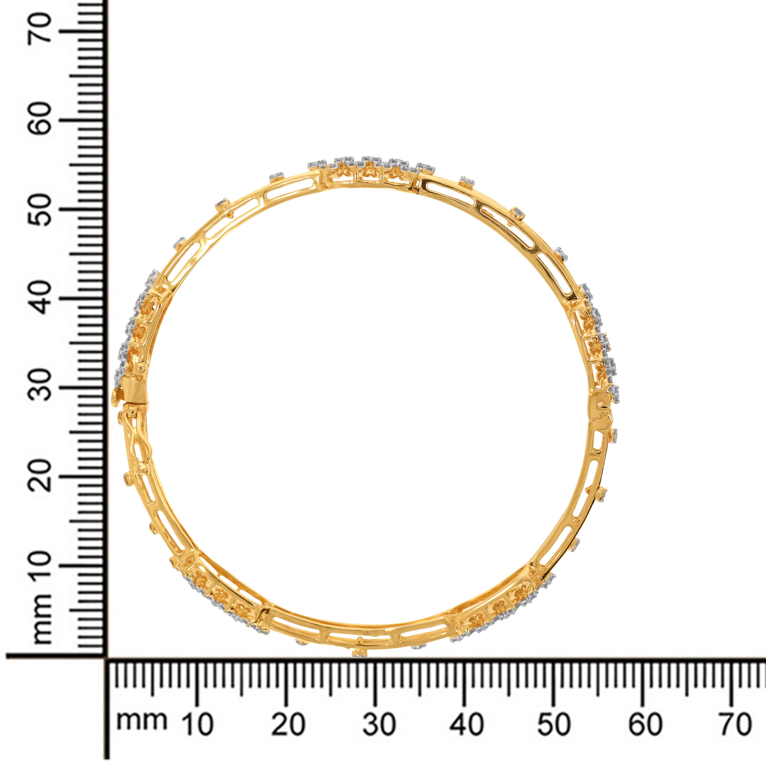 Sparkling Aura Diamond Bangle - Senco Gold and Diamonds