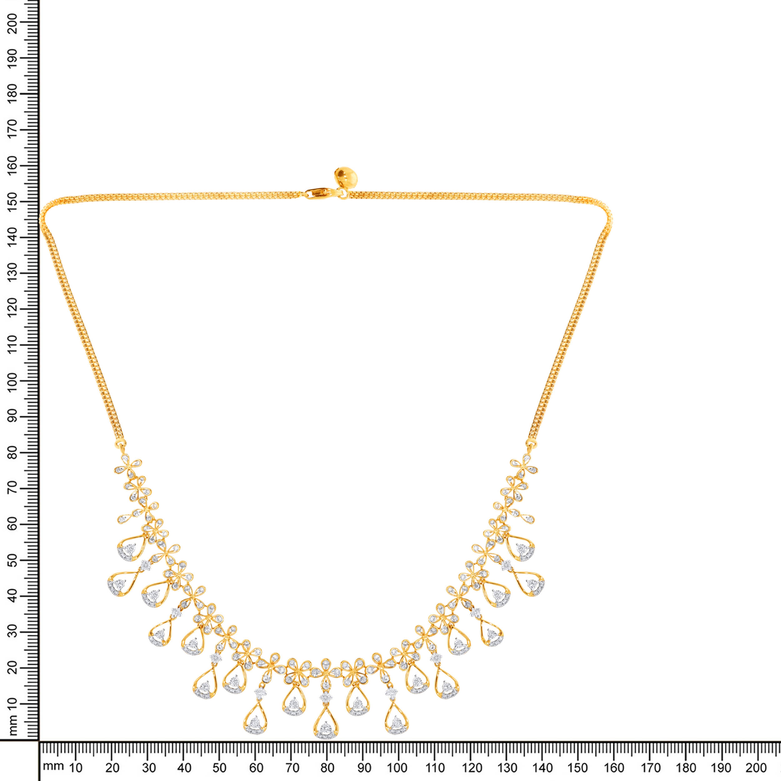 Abundant Droplets Diamond Choker Necklace - Senco Gold and Diamonds