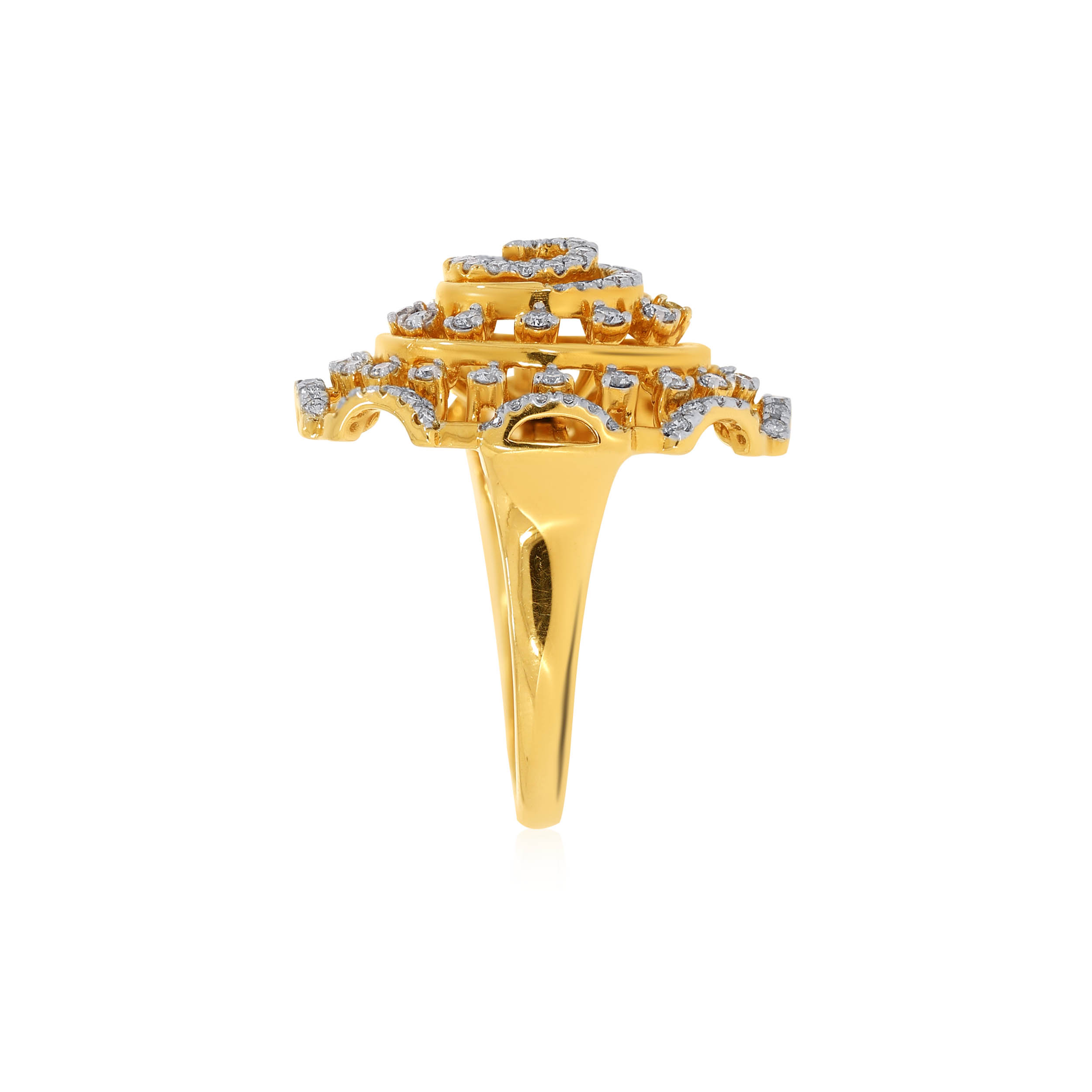 Spiral Aura Diamond Ring - Senco Gold and Diamonds