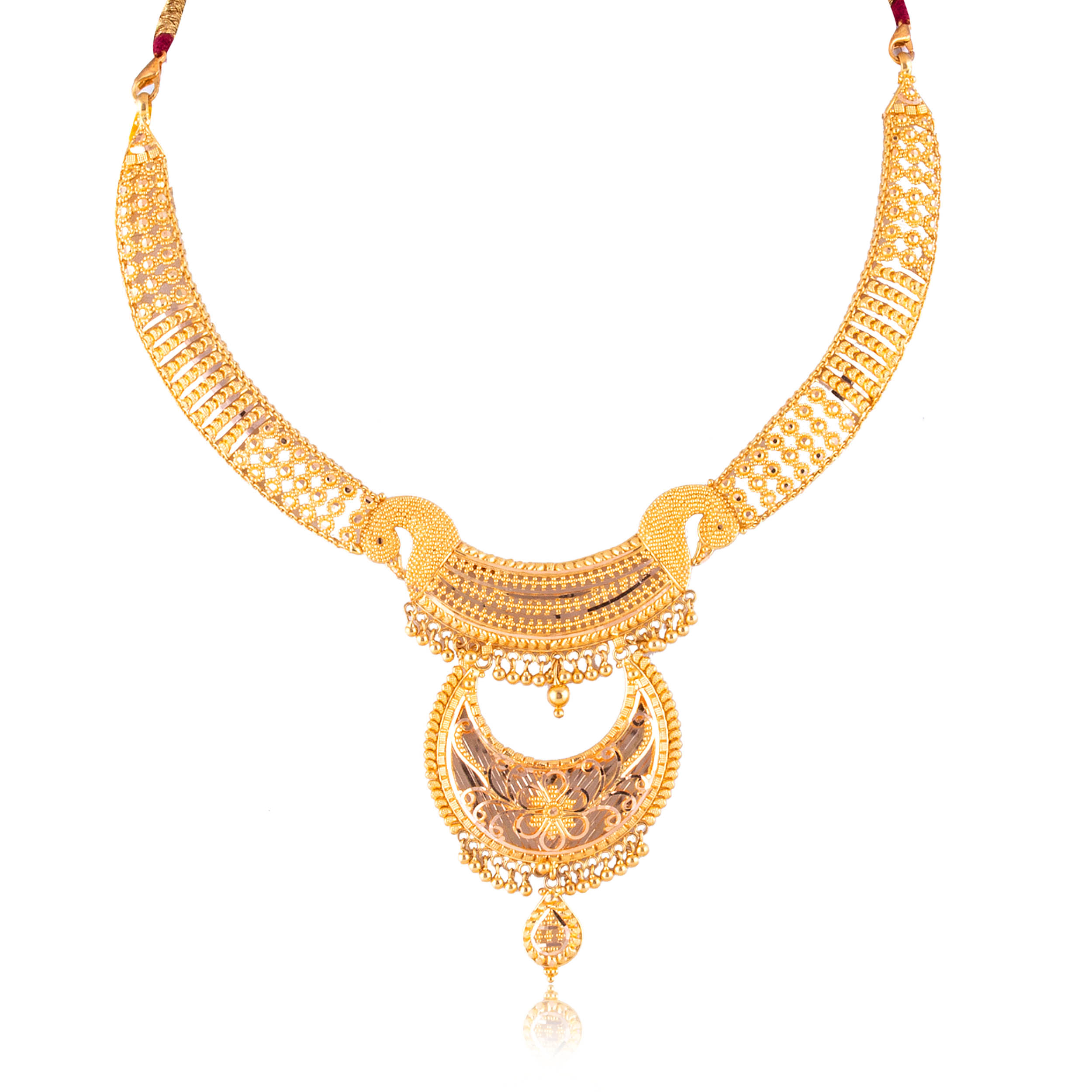 Intricate Karigari Gold Necklace - Senco Gold and Diamonds