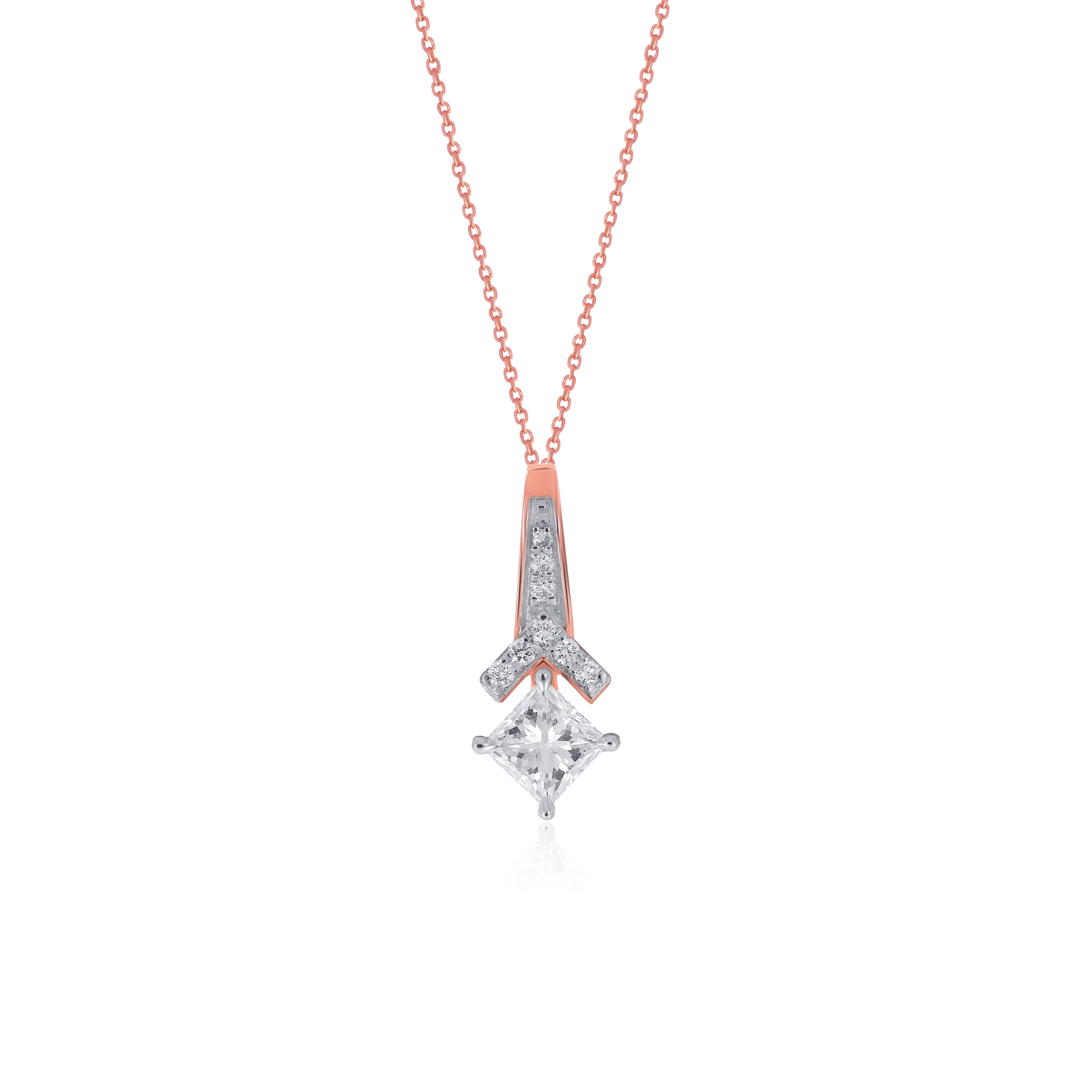 Fascinating You Solitaire Pendant - Senco Gold and Diamonds