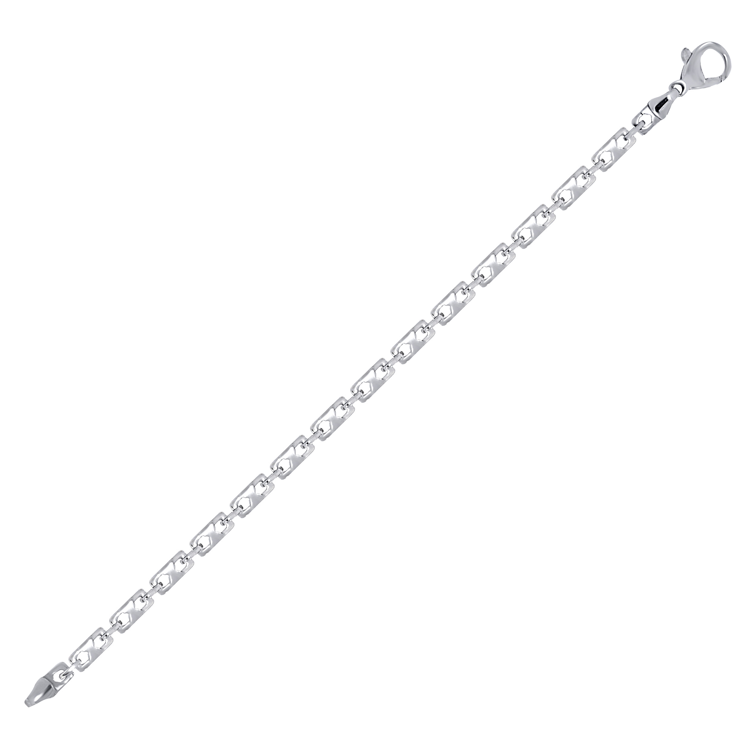 Trendy Mister Men Platinum Wristlet - Senco Gold and Diamonds