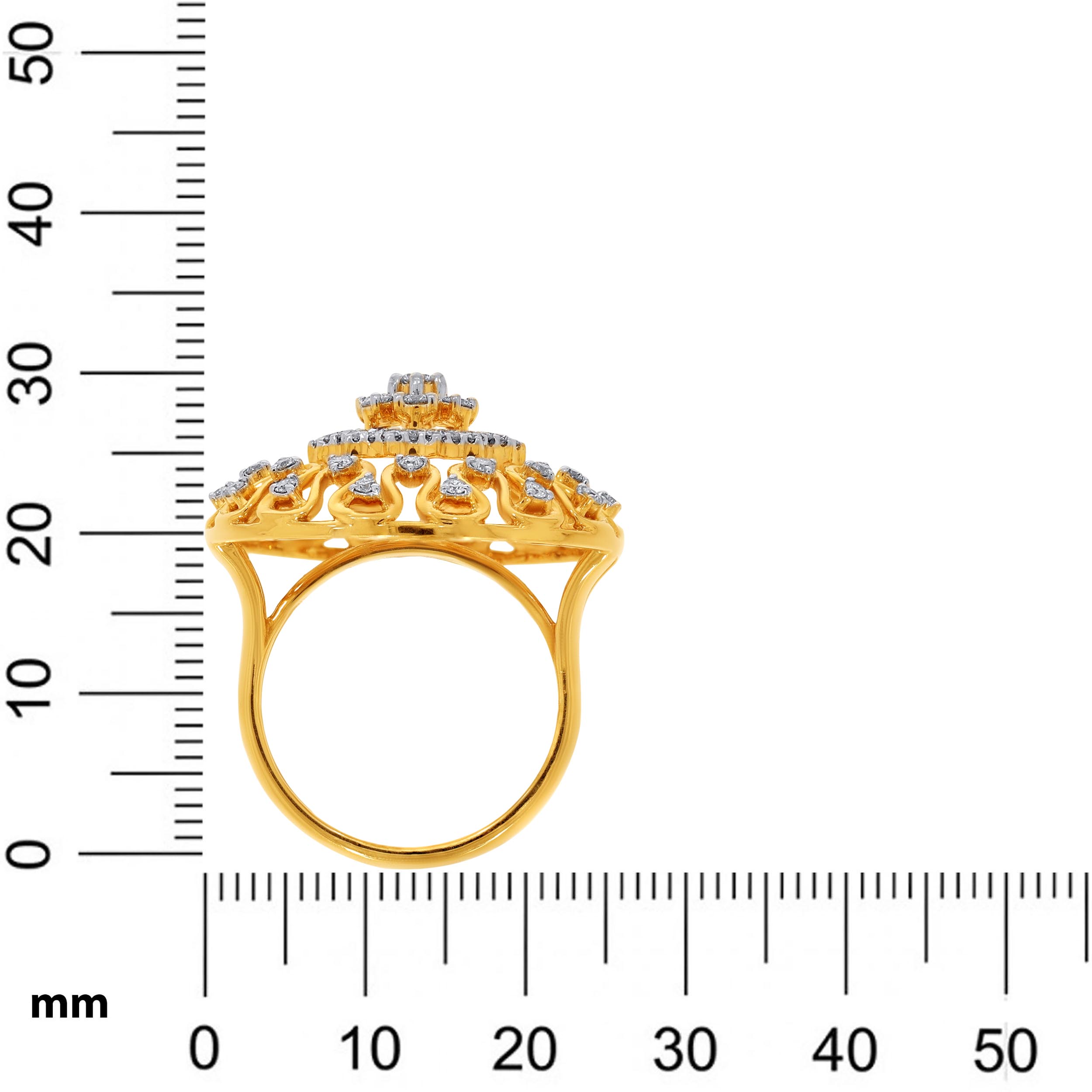 Successive Waves Diamond Ring - Senco Gold and Diamonds