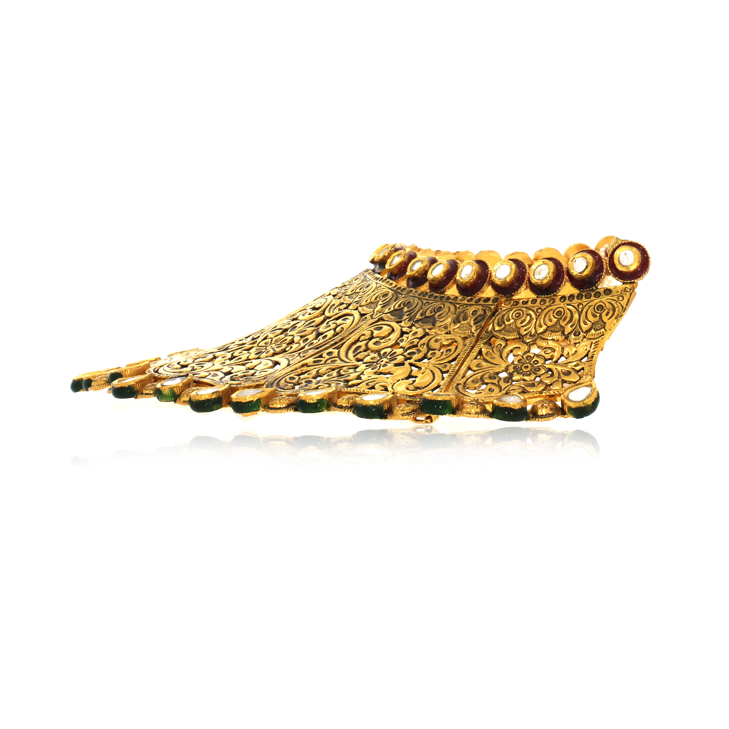 Ravishing Art Antique Gold Choker Necklace - Senco Gold and Diamonds
