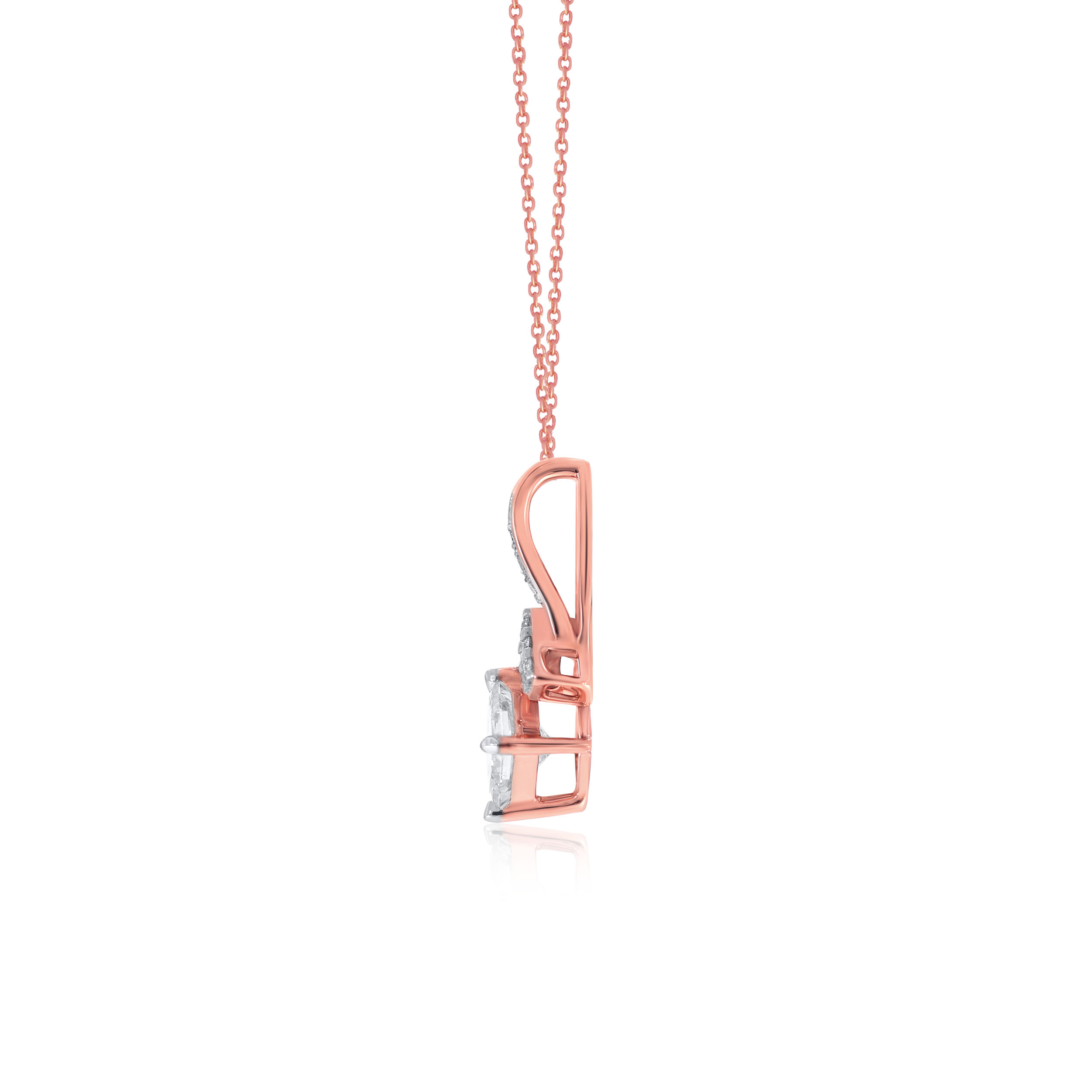 Fascinating You Solitaire Pendant - Senco Gold and Diamonds