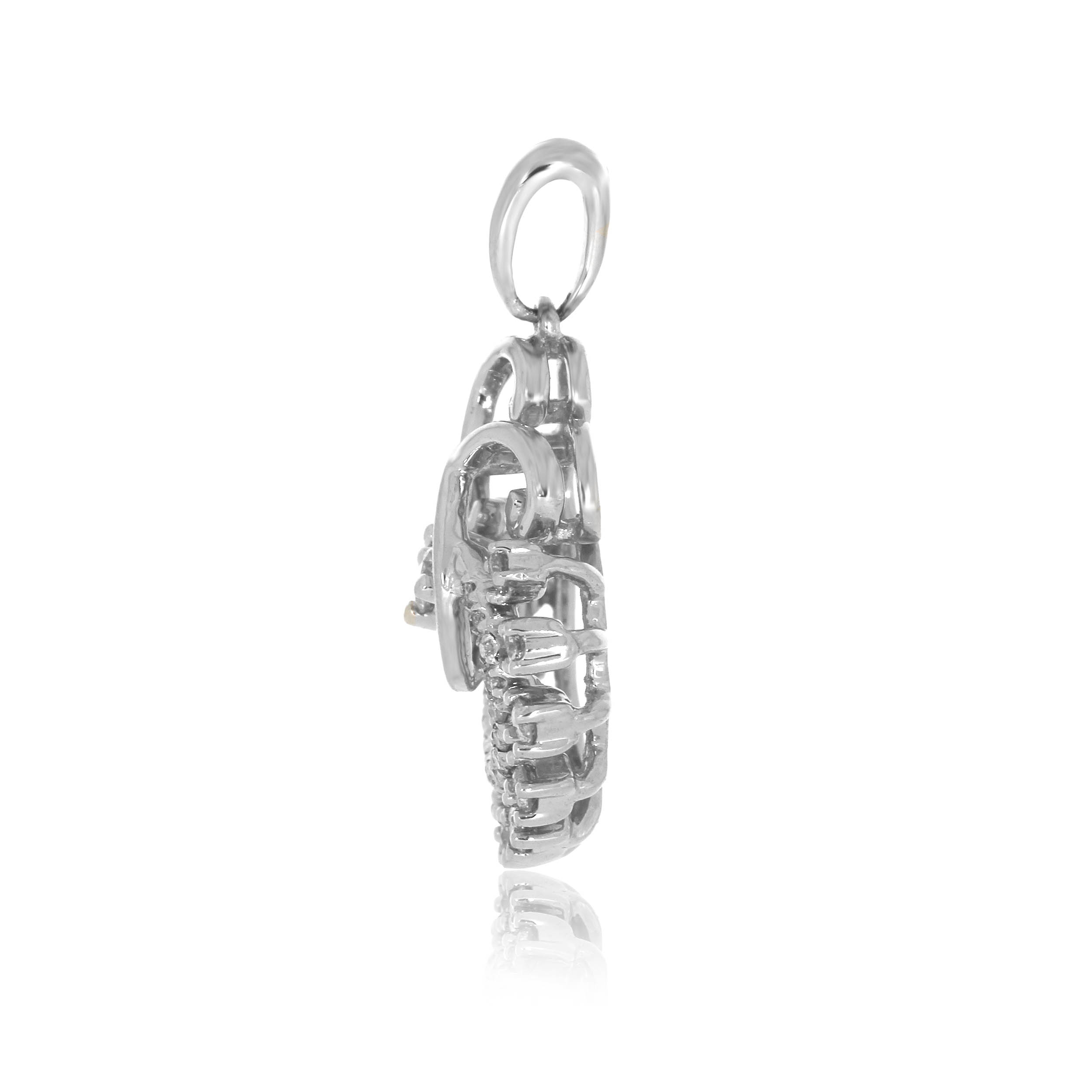 Sparkle Kalka Platinum Pendant - Senco Gold and Diamonds