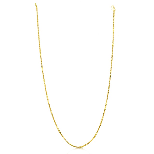 Sleek Vogue Gold Chain - Senco Gold and Diamonds