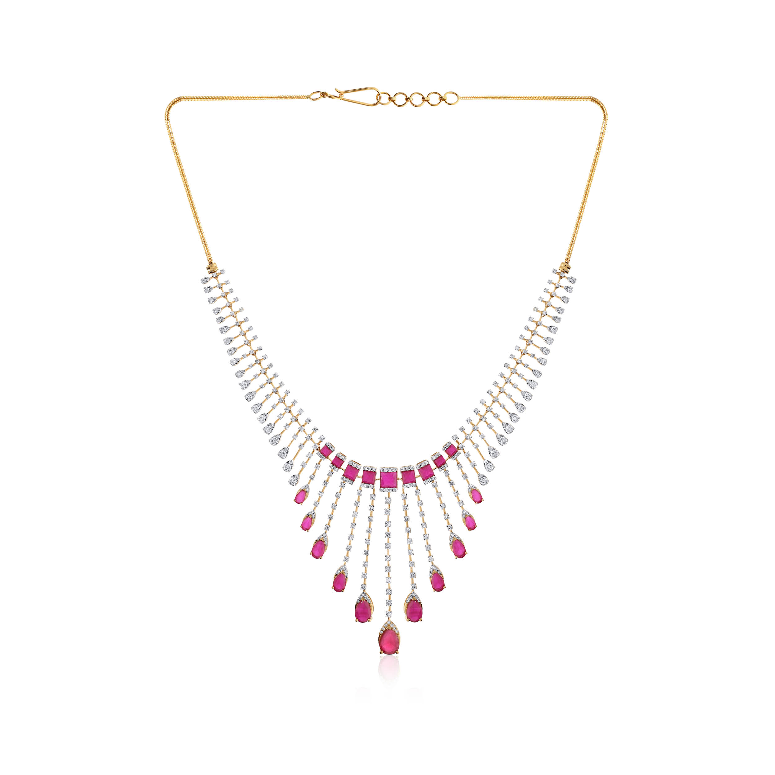 Rosy Bling Diamond Necklace - Senco Gold and Diamonds