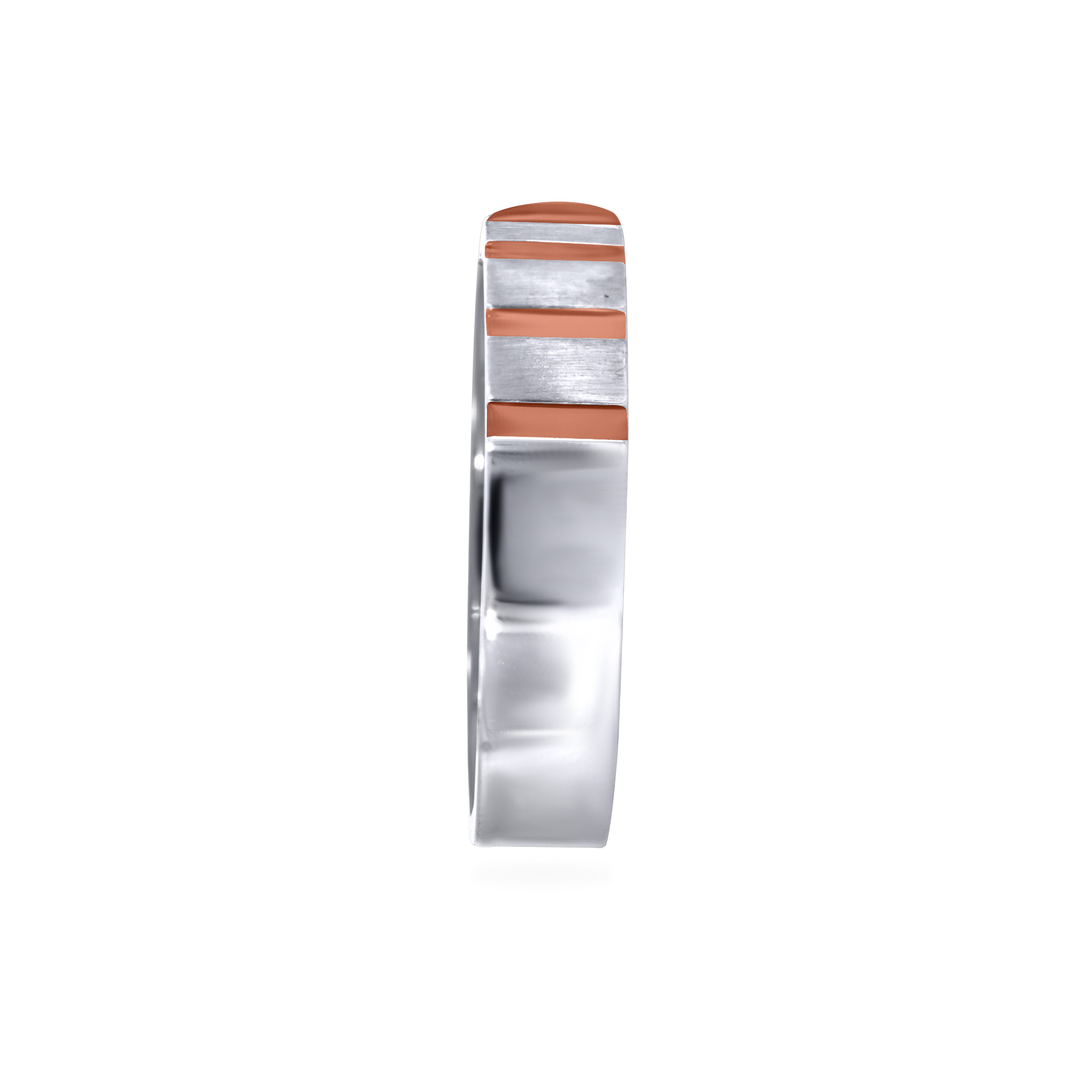 Virile Duo Men Platinum Band Ring - Senco Gold and Diamonds