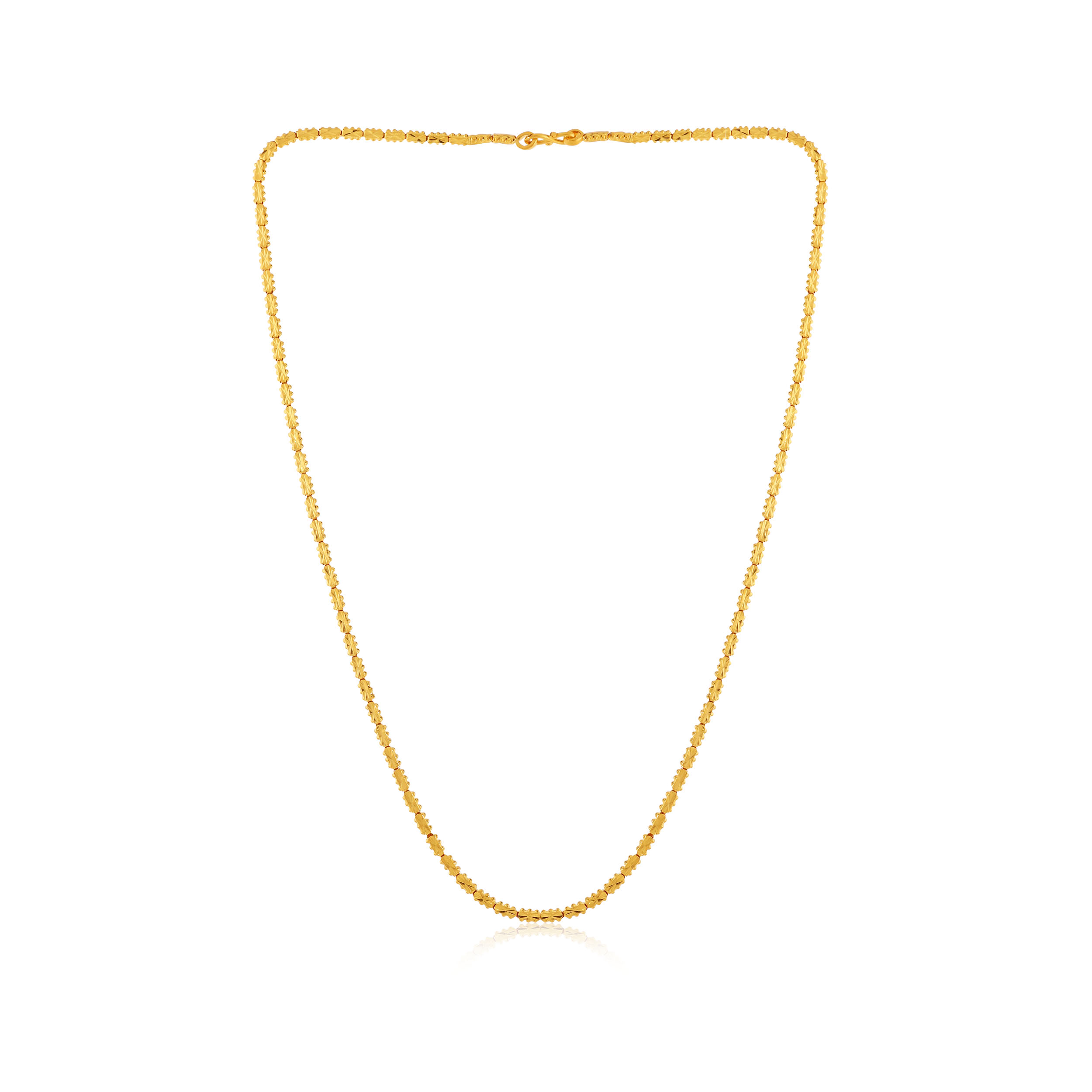 Bumpy Bricks Men Gold Chain - Senco Gold and Diamonds