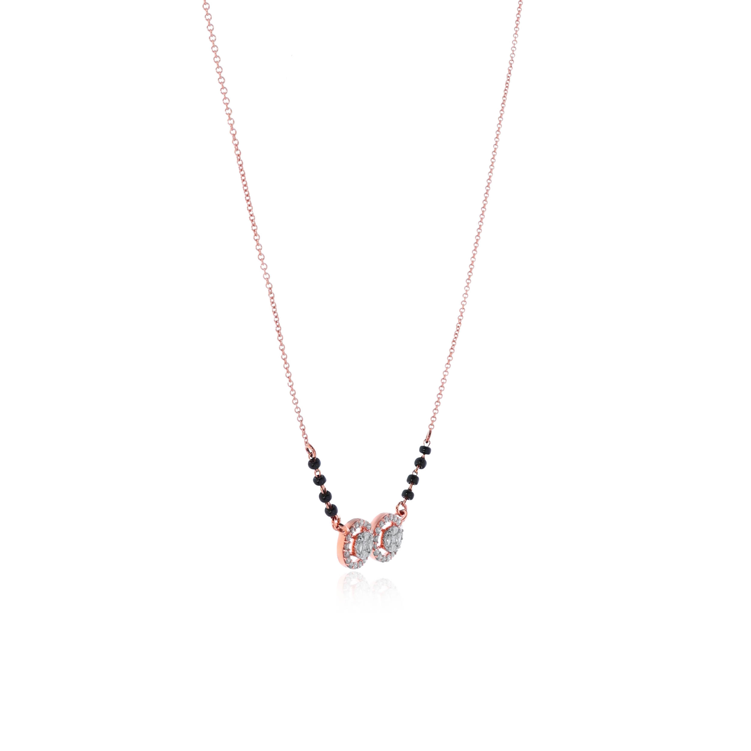 Connecting Duo Diamond Mangalsutra - Senco Gold and Diamonds