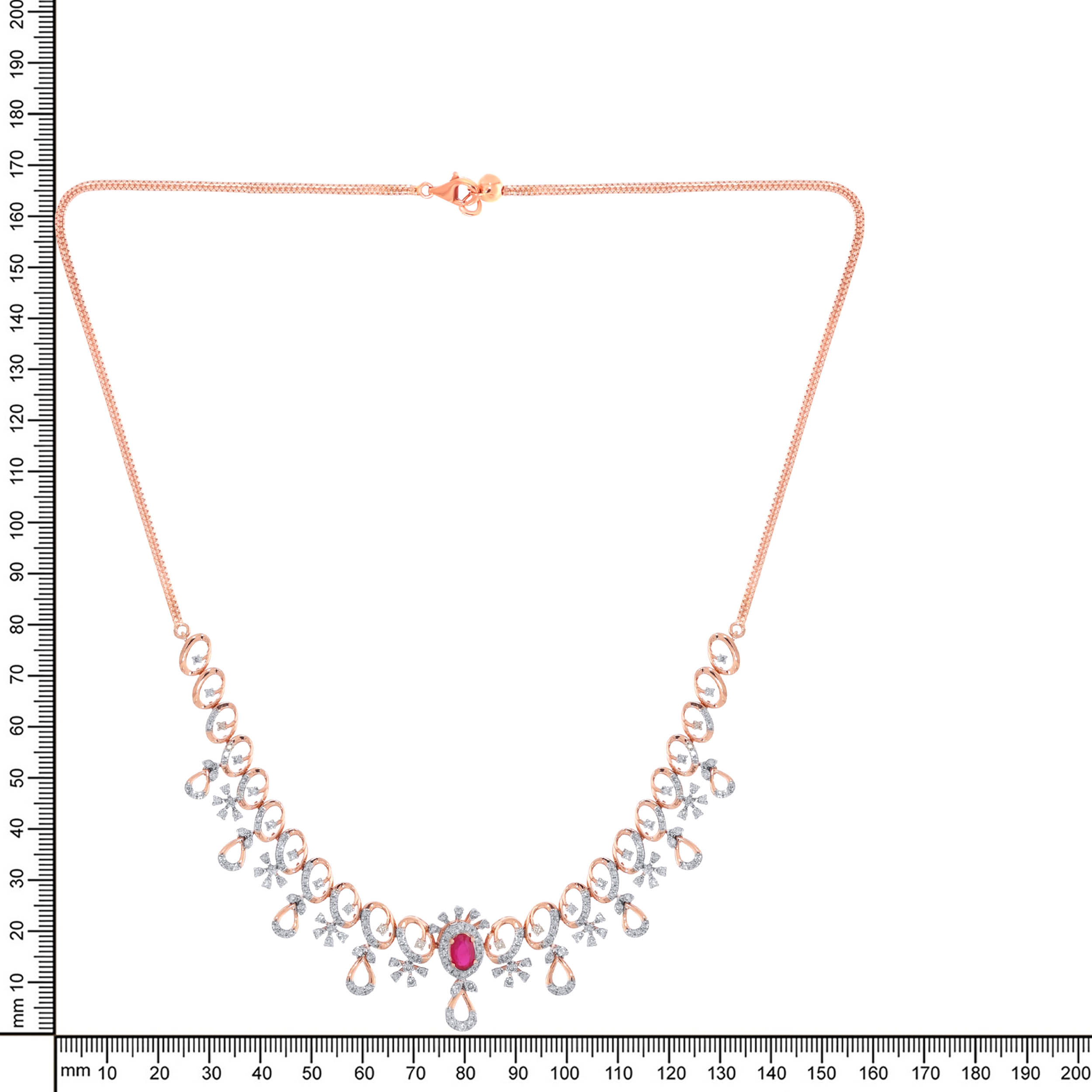 Sleek Adornment Diamond Choker Necklace - Senco Gold and Diamonds
