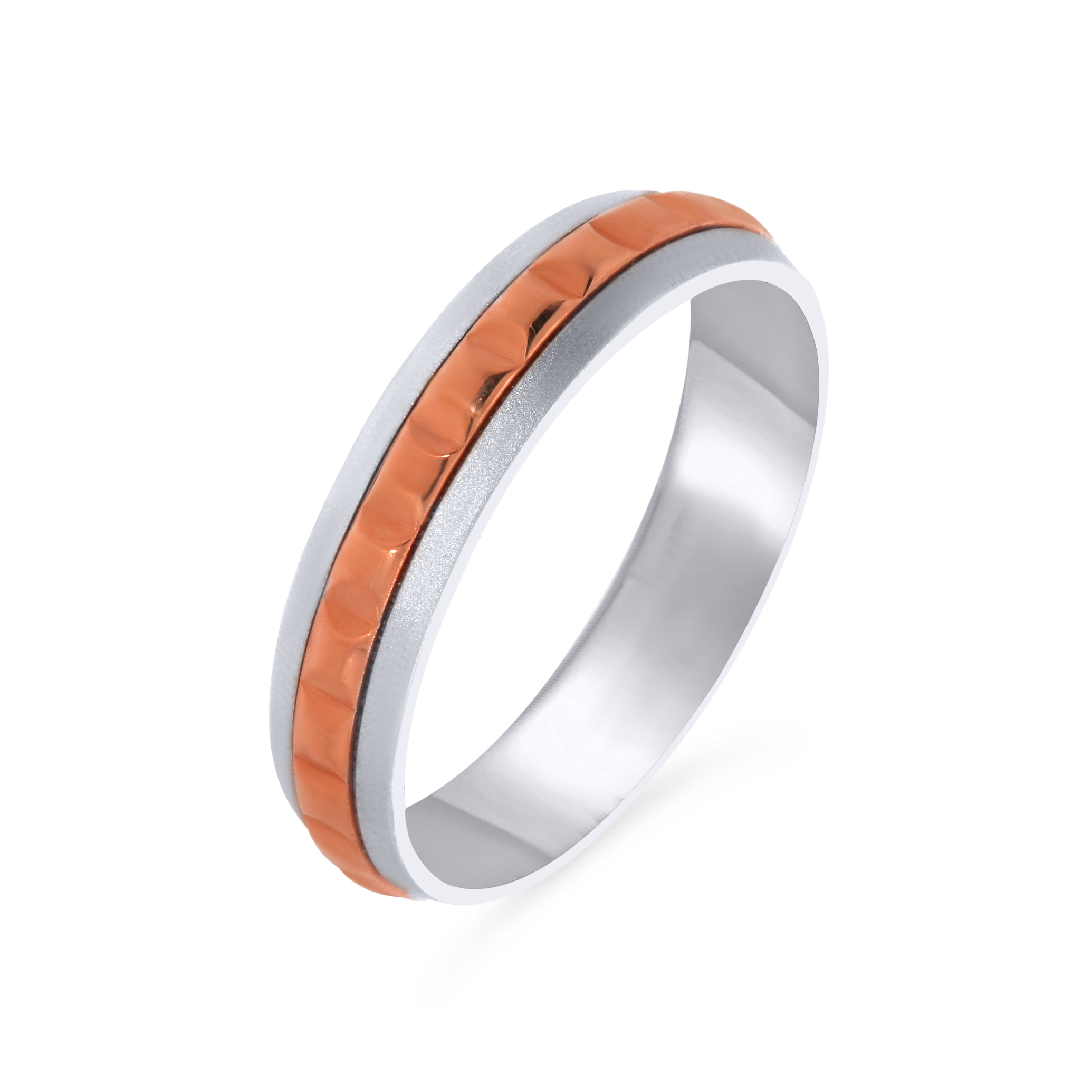 Jagged Alley Men Platinum Band Ring - Senco Gold and Diamonds