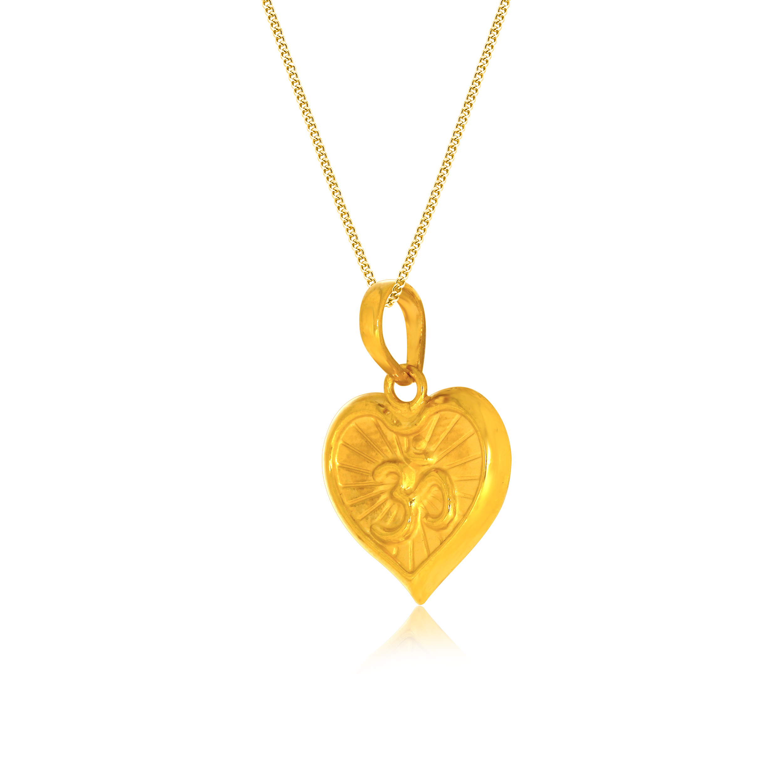 Adorable Om Gold Pendant - Senco Gold and Diamonds