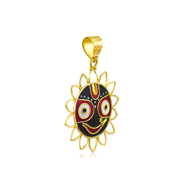 Deity Charm Gold Pendant - Senco Gold and Diamonds