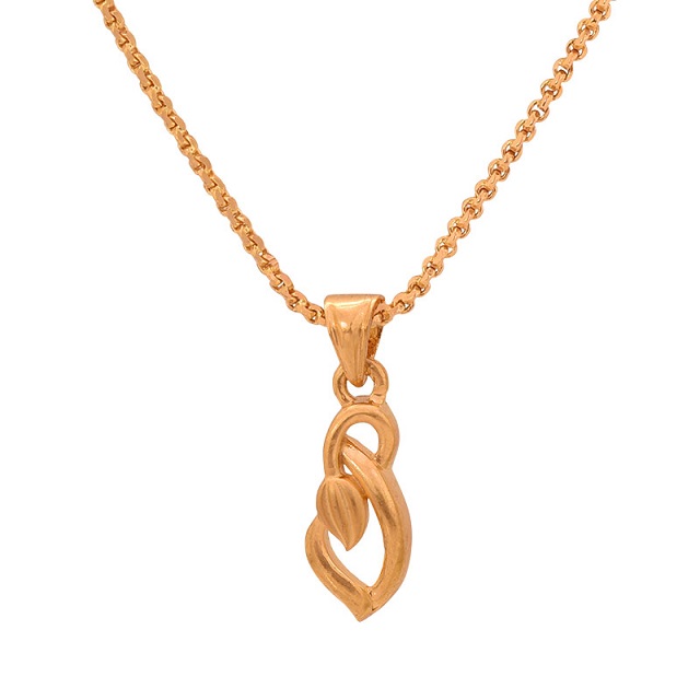 Leafy Knot Gold Pendant - Senco Gold and Diamonds