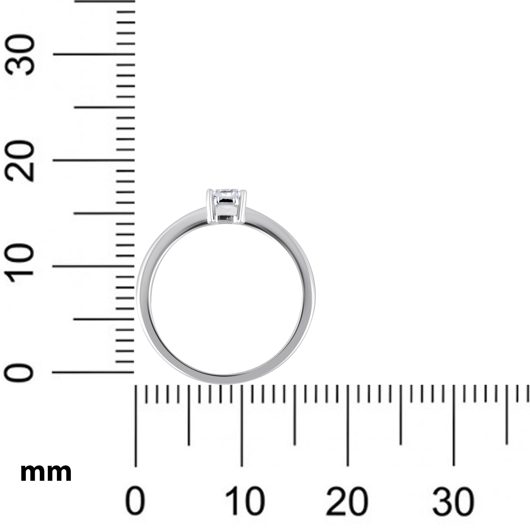 Solo Glistering Platinum Ring - Senco Gold and Diamonds
