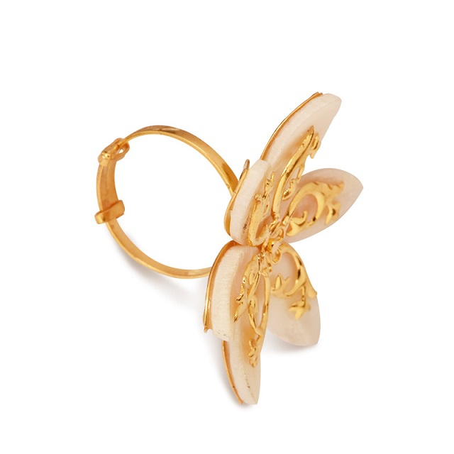 Floret Aura Gold Ring - Senco Gold and Diamonds